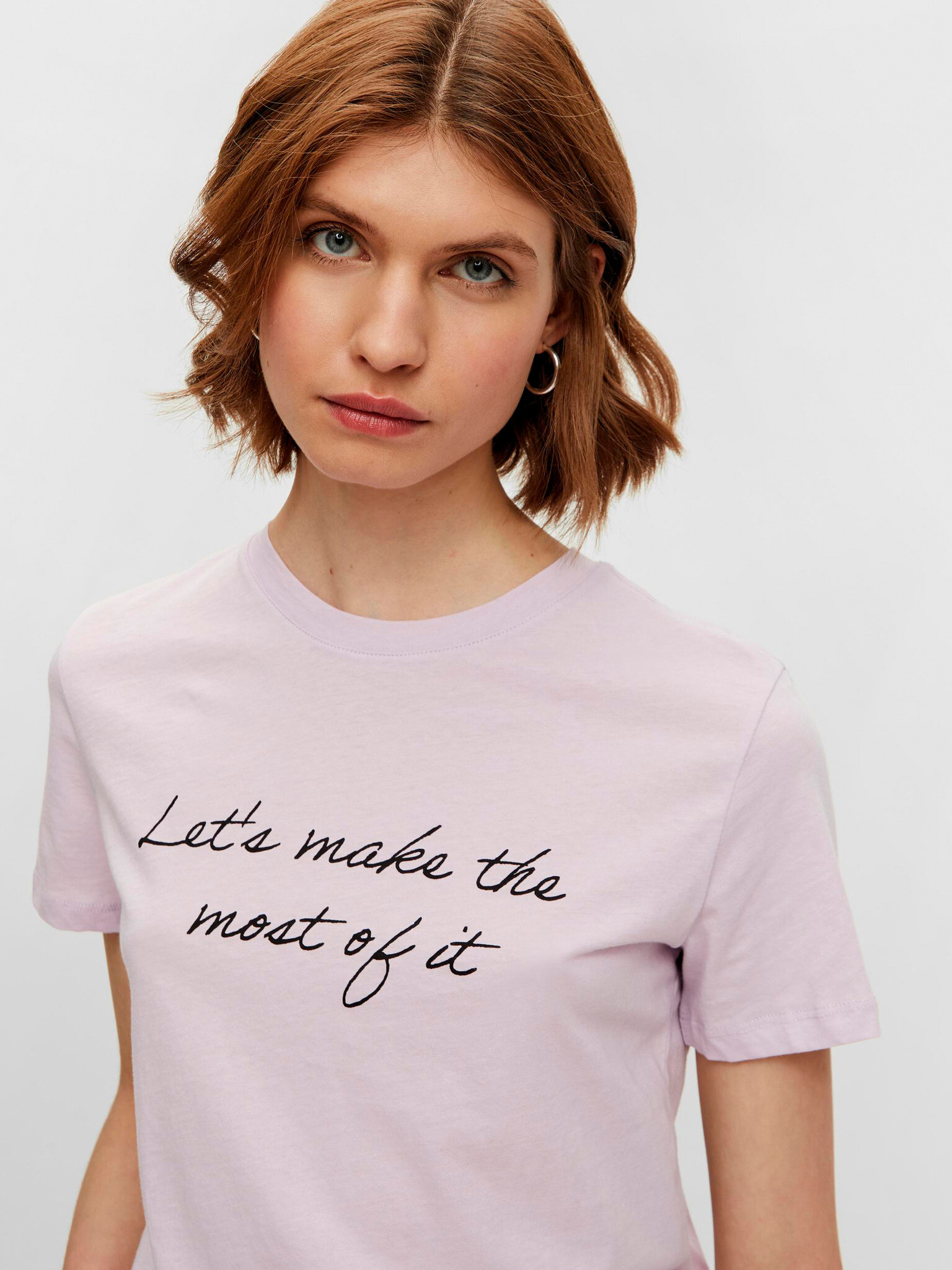 Pieces Sissi T-shirt Lilav - Pepit.bg