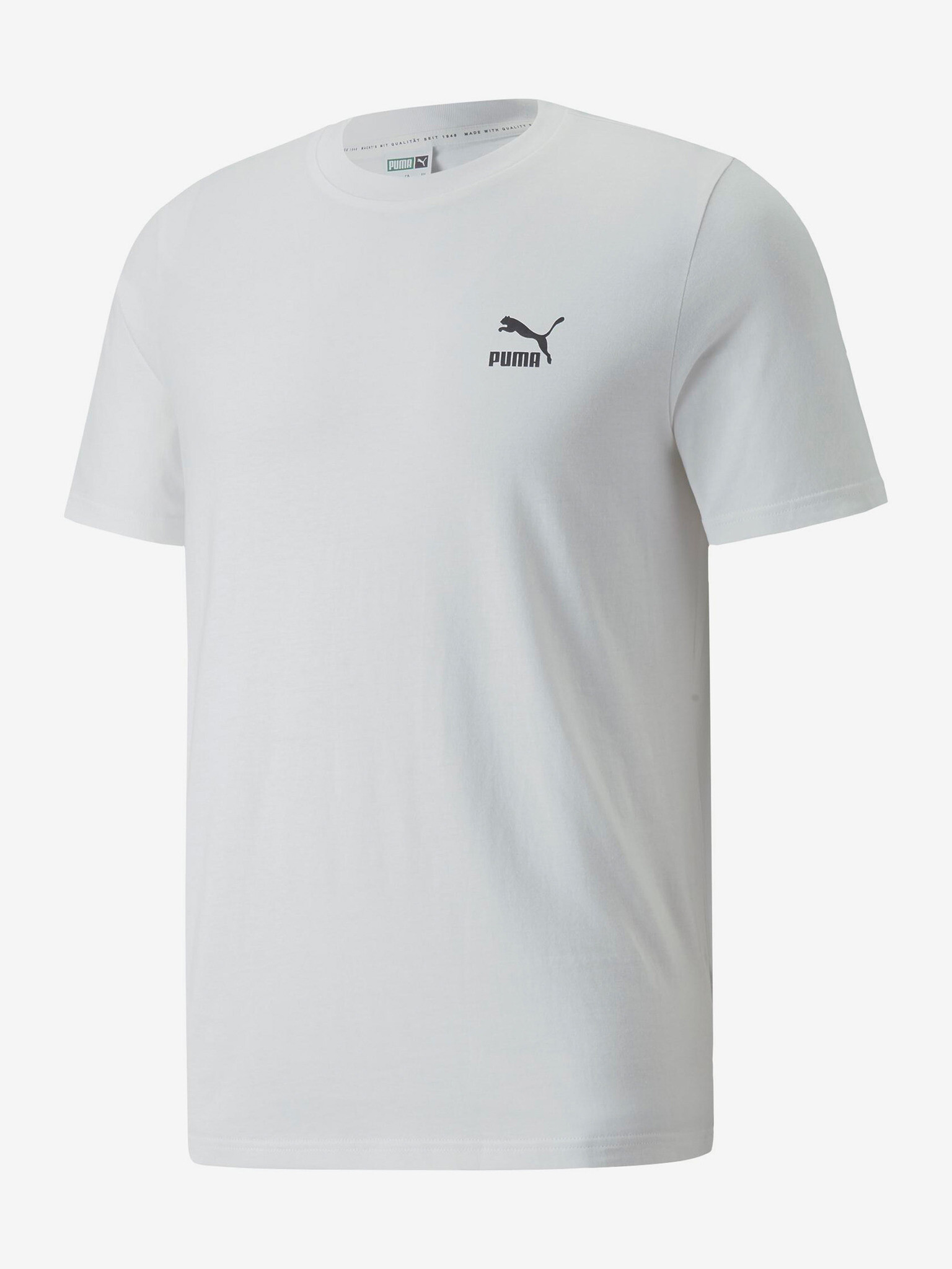 Puma Classics Small Logo T-shirt Byal - Pepit.bg