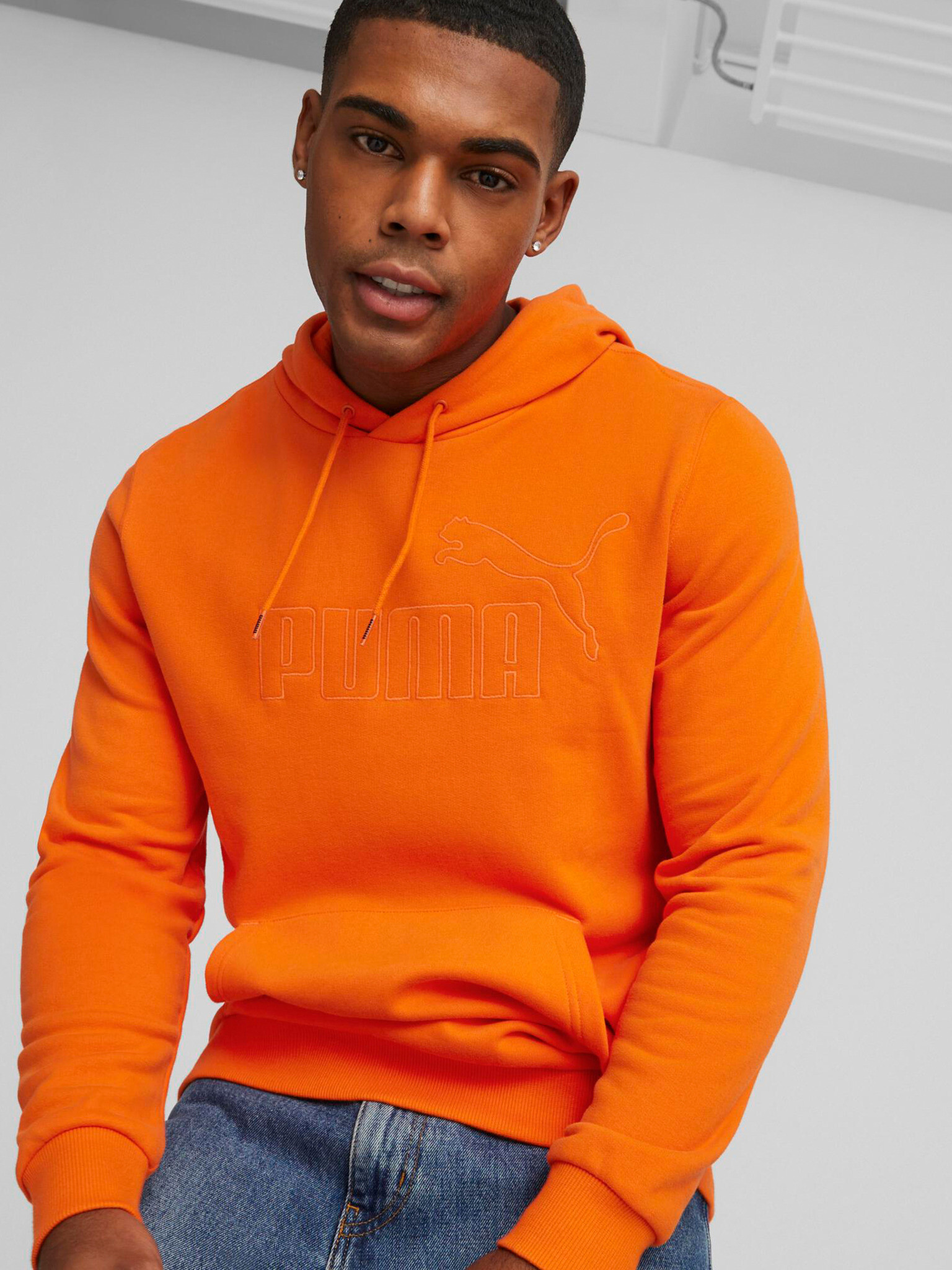 Puma Elevated Sweatshirt Oranzhev - Pepit.bg