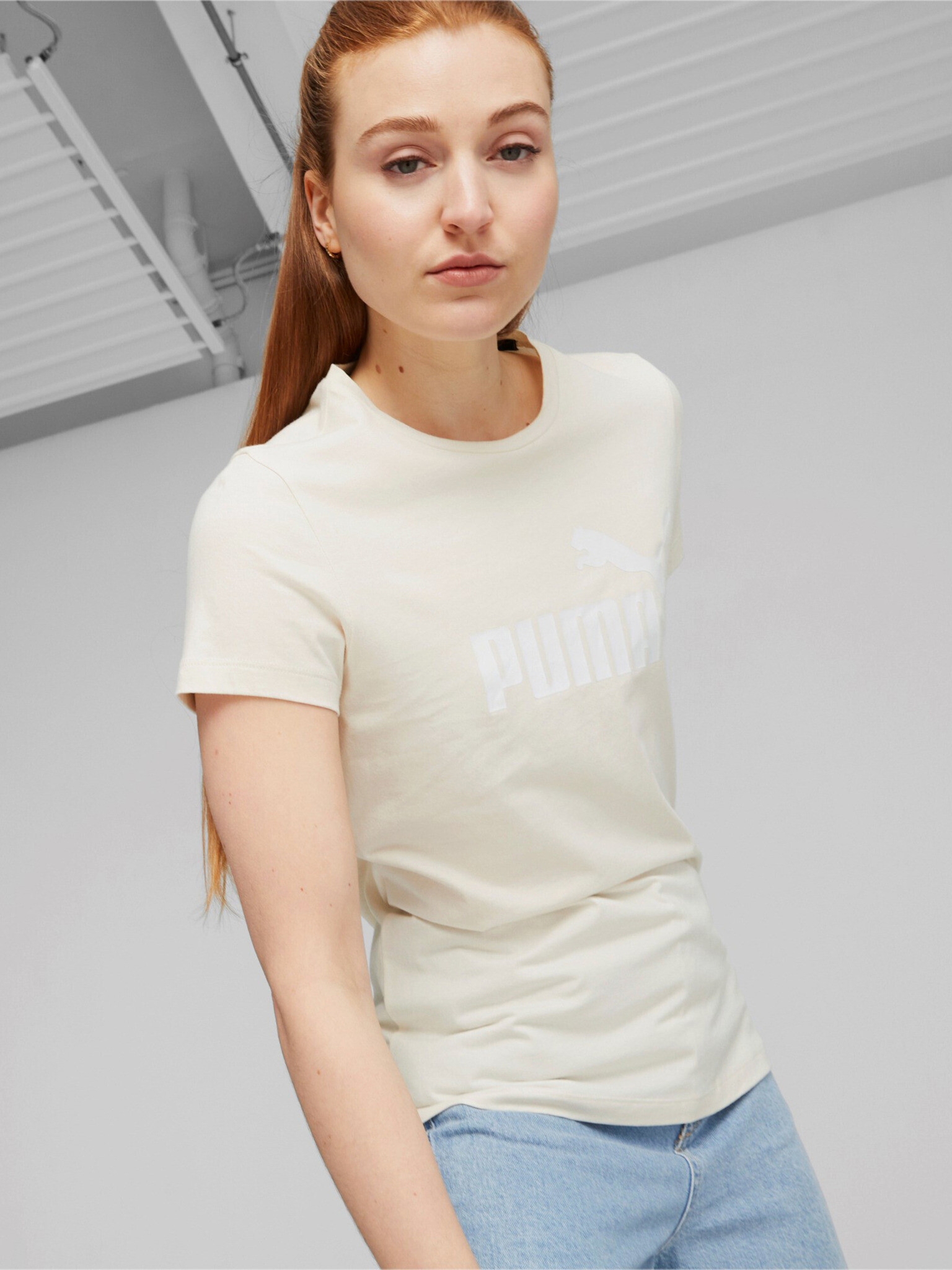 Puma ESS T-shirt Byal - Pepit.bg