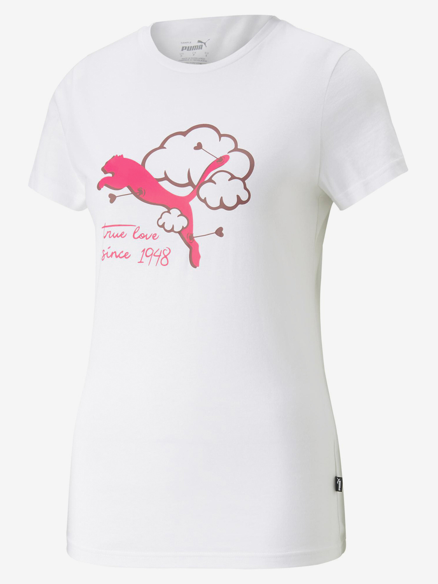 Puma Graphics Valentine T-shirt Byal - Pepit.bg