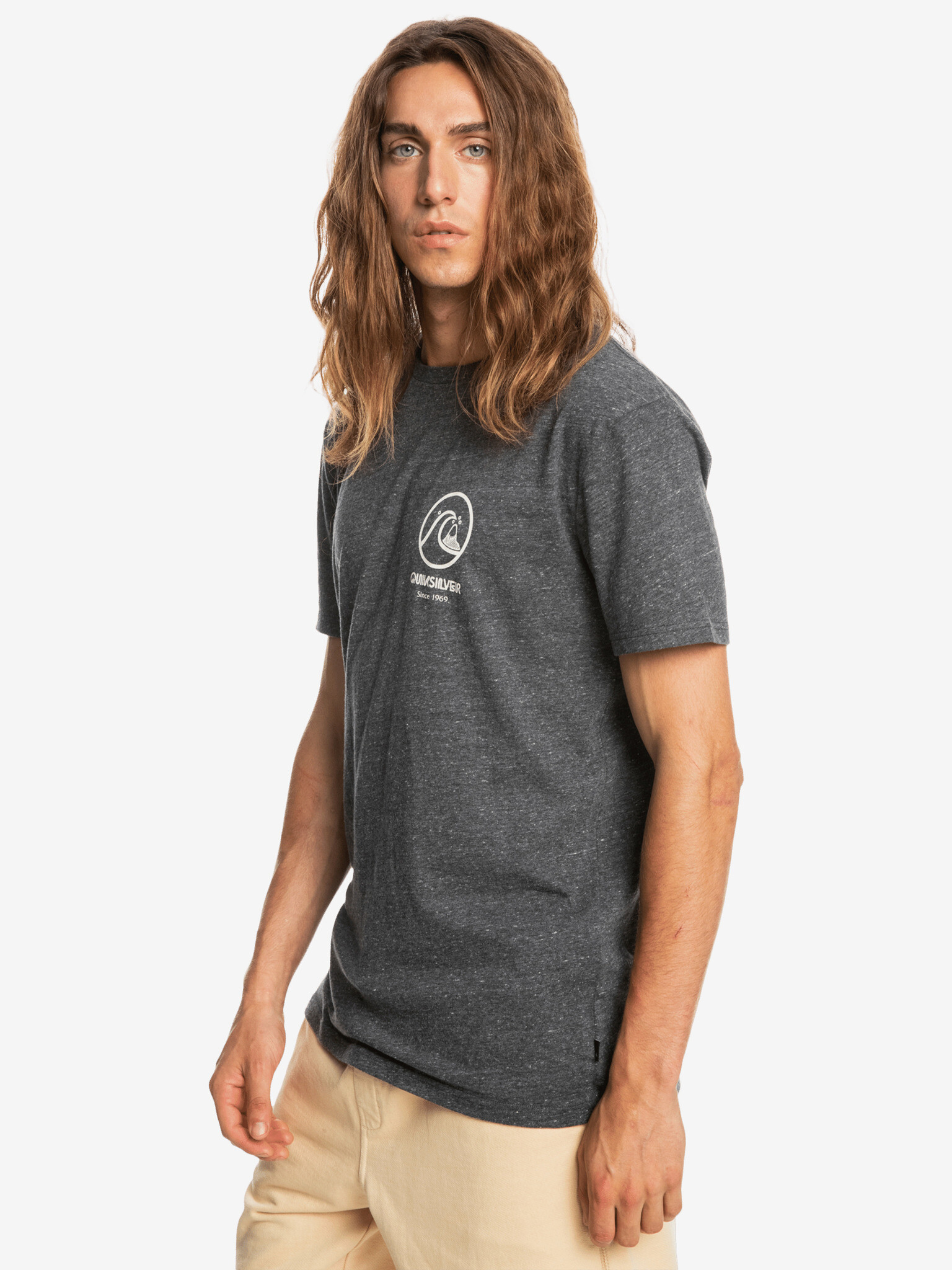 Quiksilver Gone Words T-shirt Siv - Pepit.bg