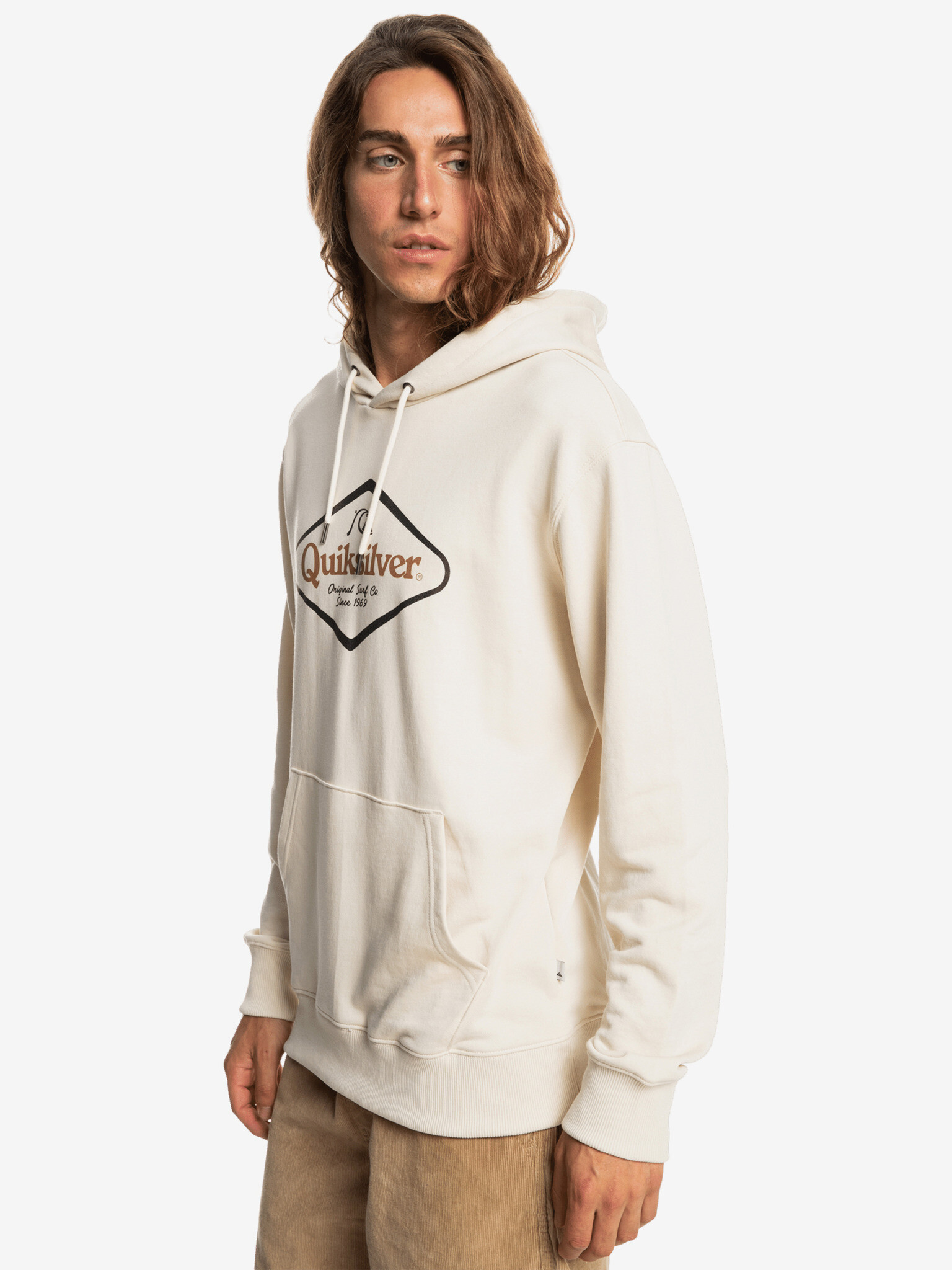 Quiksilver Stiritup Sweatshirt Byal - Pepit.bg