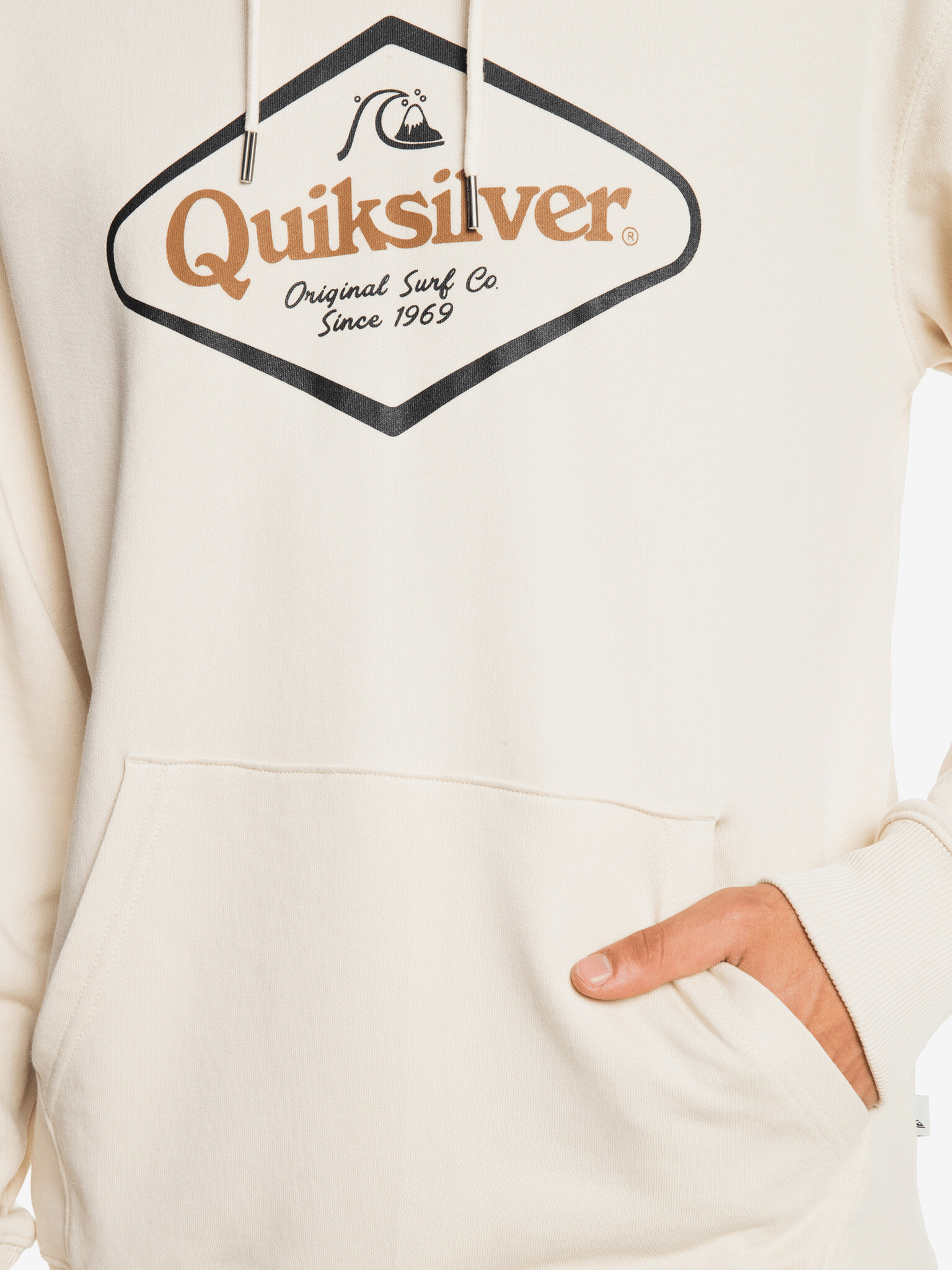 Quiksilver Stiritup Sweatshirt Byal - Pepit.bg