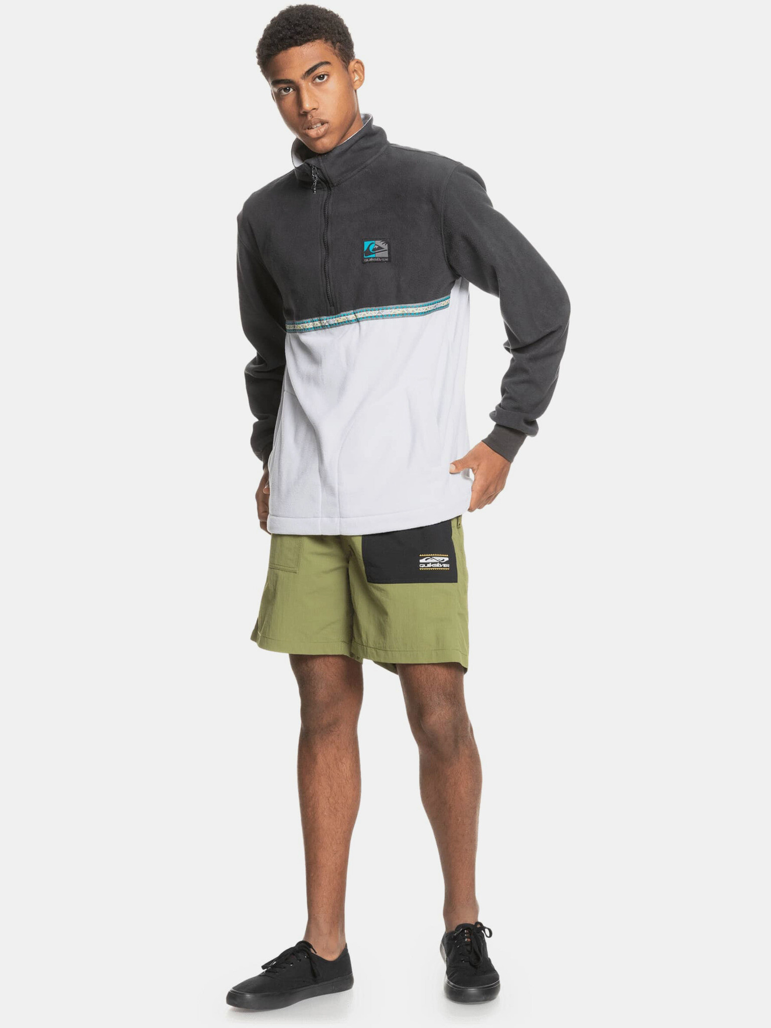 Quiksilver Sweatshirt Byal - Pepit.bg