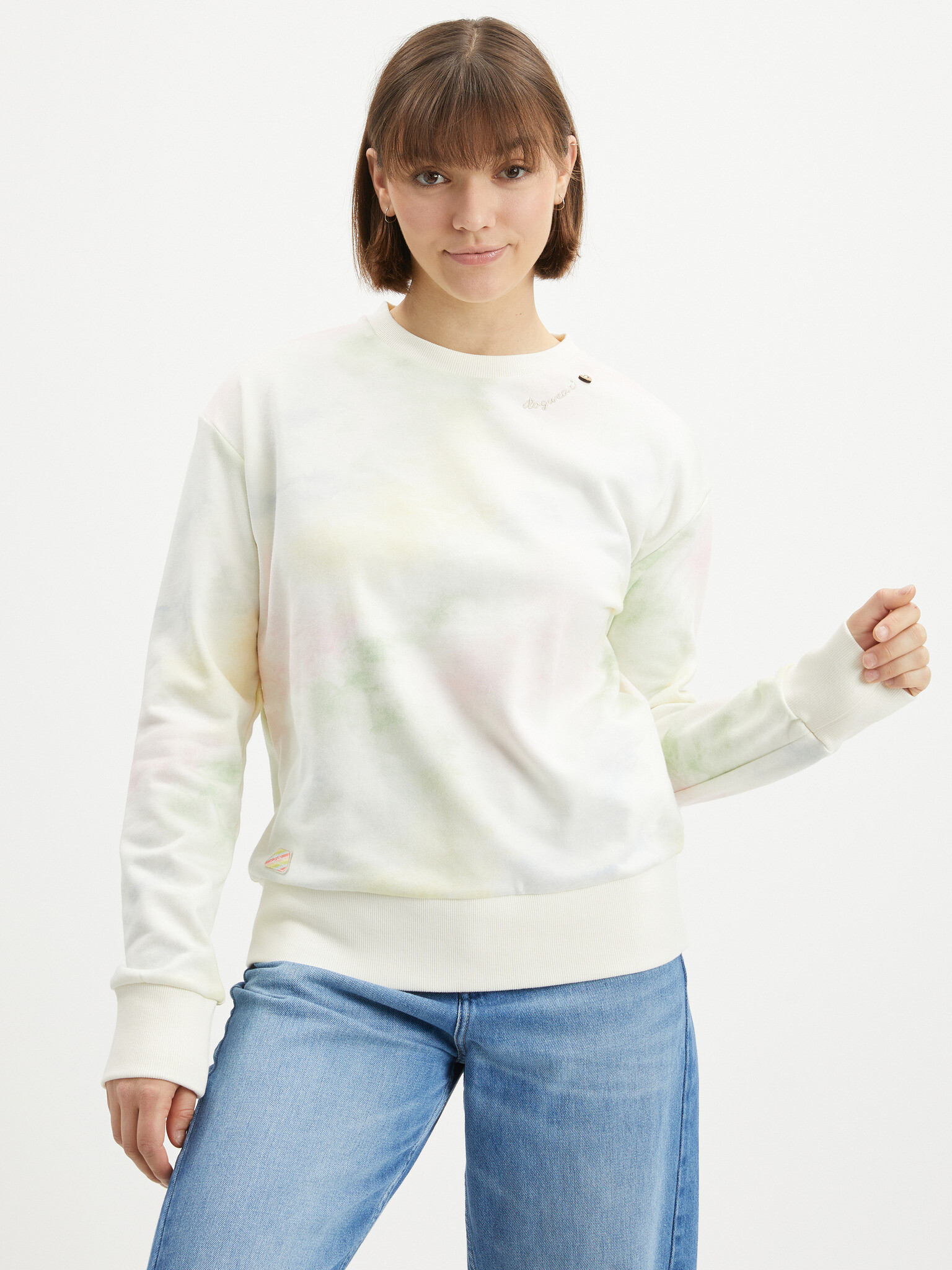 Ragwear Delain Ombre Sweatshirt Byal - Pepit.bg