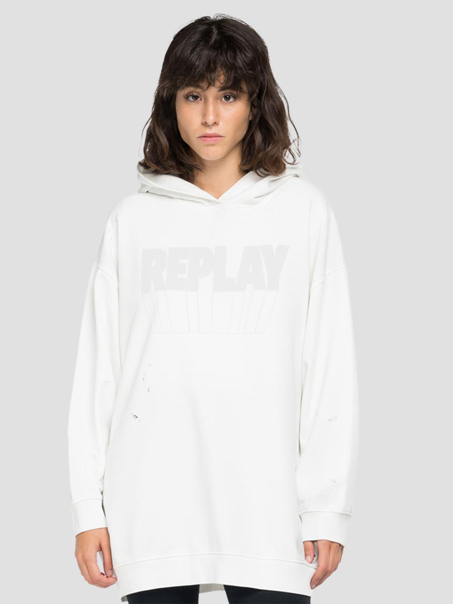 Replay Sweatshirt Byal - Pepit.bg