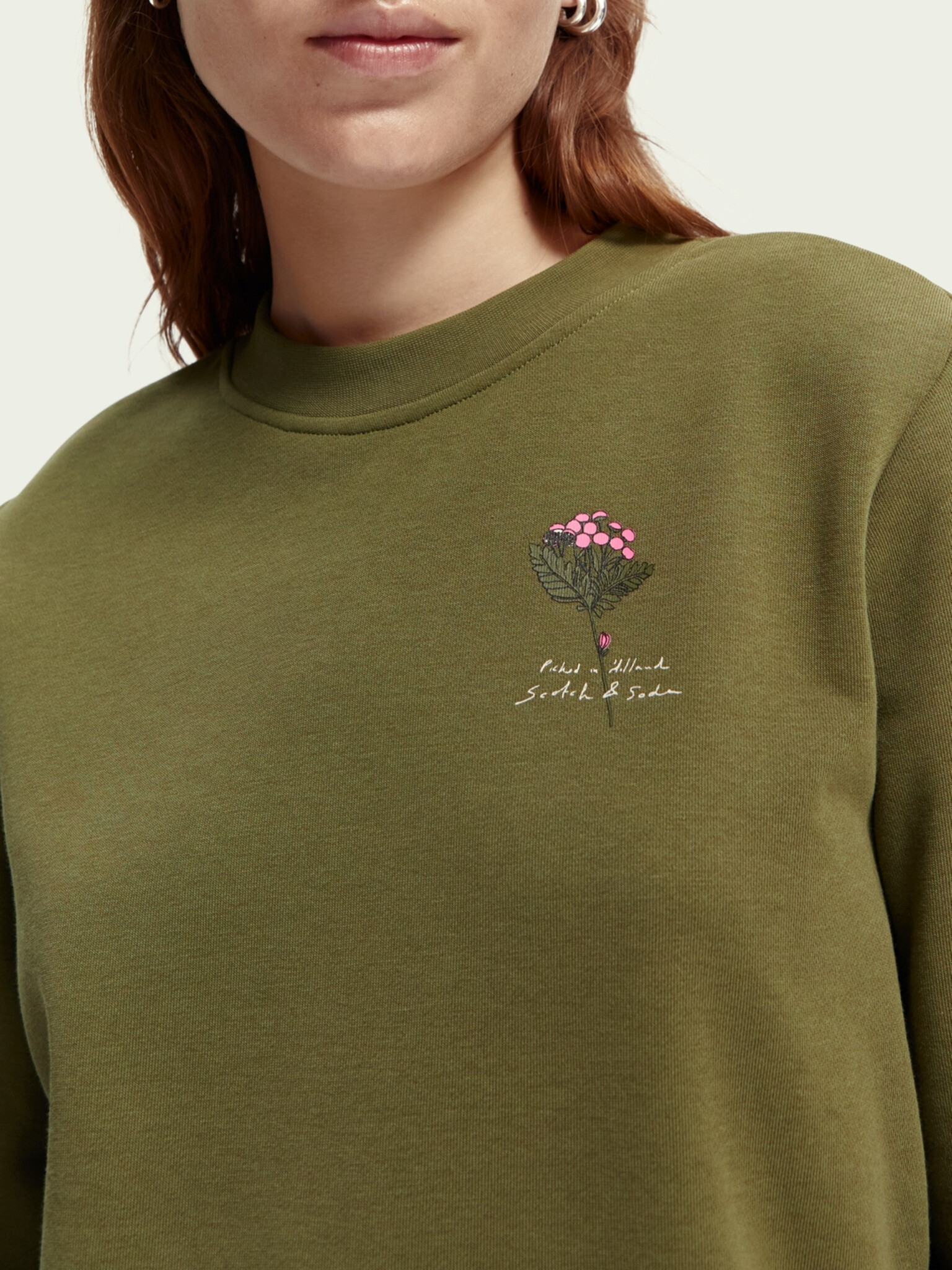 Scotch & Soda Sweatshirt Zelen - Pepit.bg