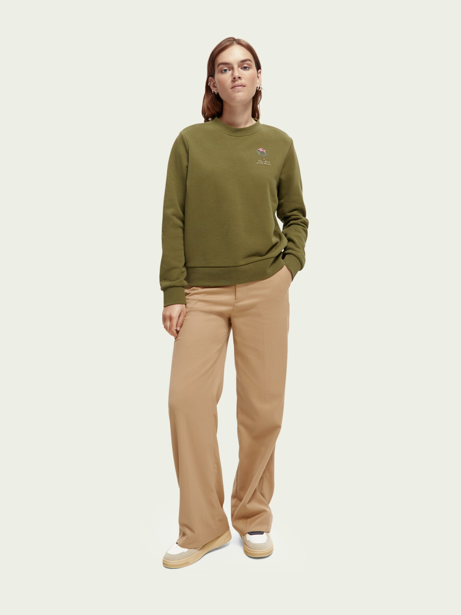 Scotch & Soda Sweatshirt Zelen - Pepit.bg