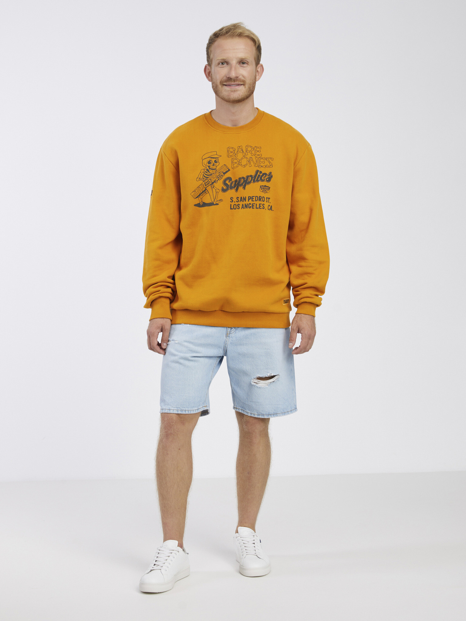 SuperDry Workwear Crew Neck Sweatshirt Oranzhev - Pepit.bg