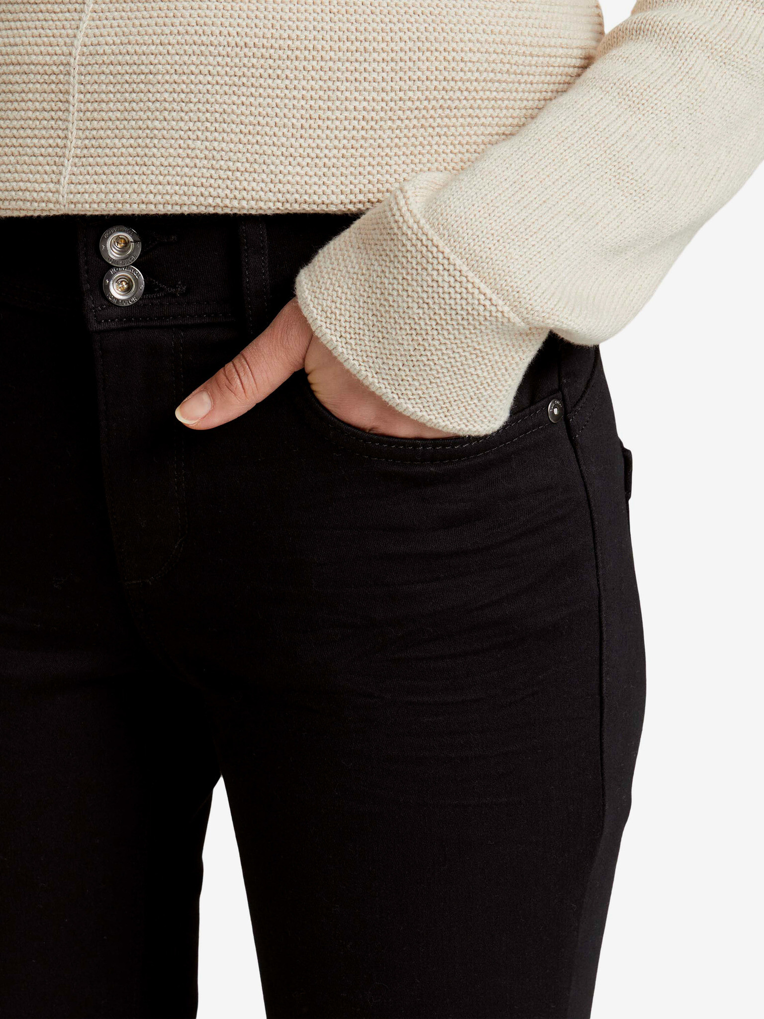 Tom Tailor Alexa Skinny Jeans Cheren - Pepit.bg