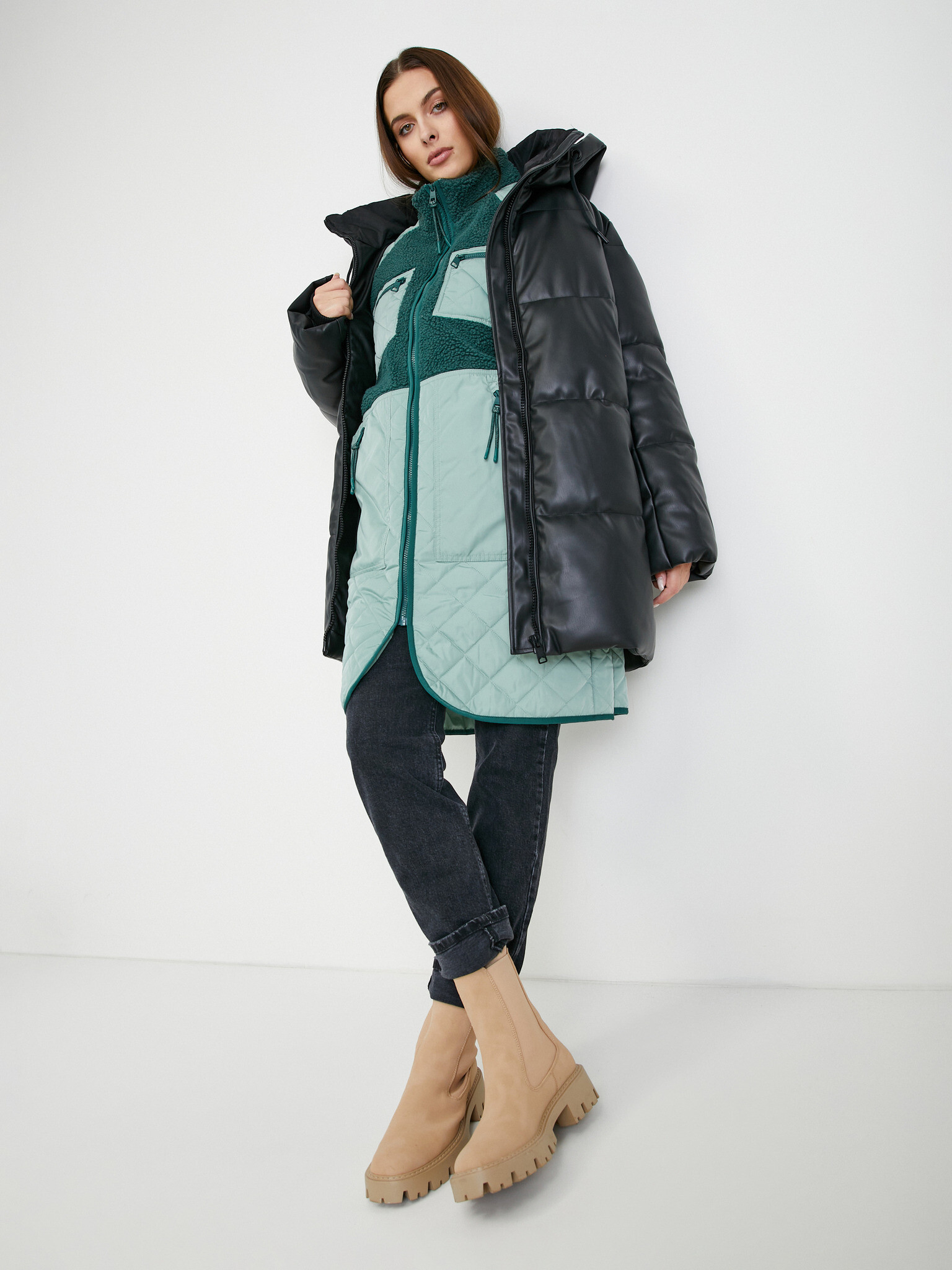 Tom Tailor Denim Палто Zelen - Pepit.bg