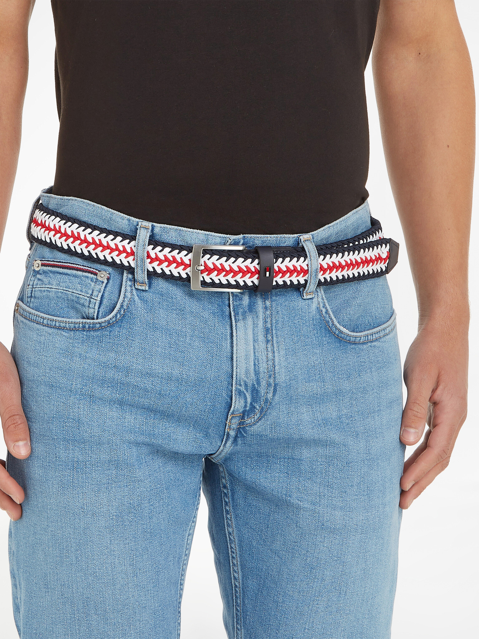 Tommy Hilfiger Adan 3.5 elastic Колан Cheren - Pepit.bg