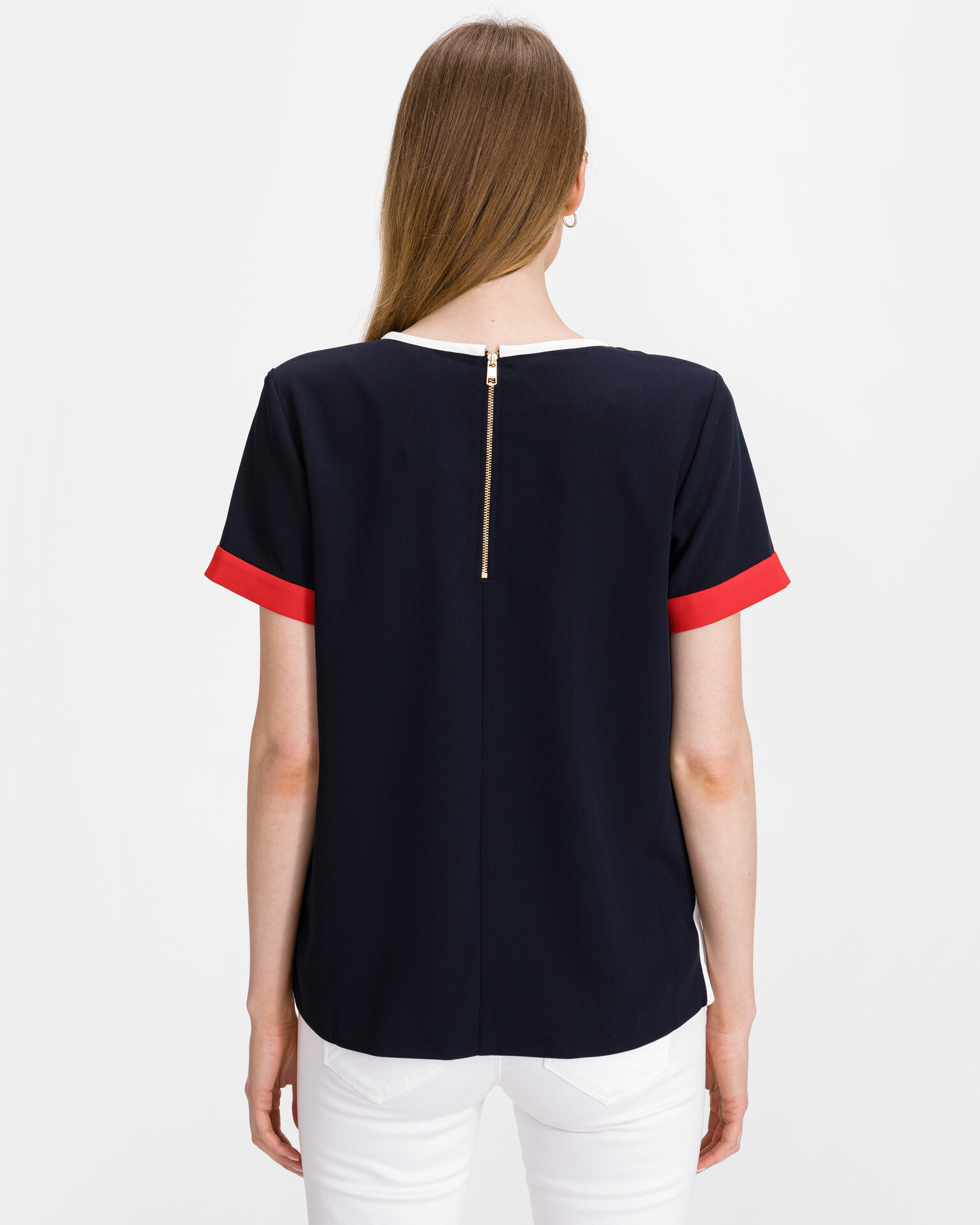 Tommy Hilfiger Crepe Tipped Тениска Sin - Pepit.bg