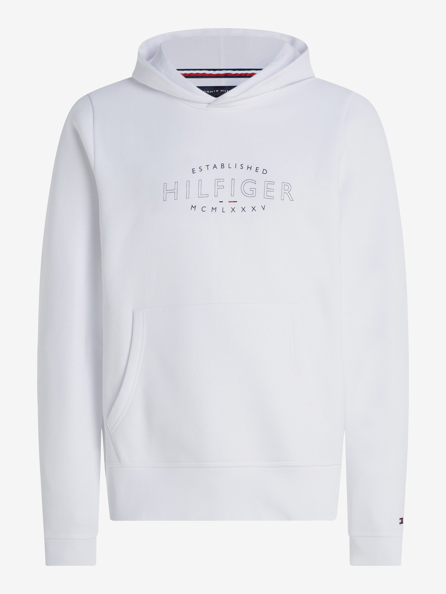 Tommy Hilfiger Curve Logo Sweatshirt Byal - Pepit.bg