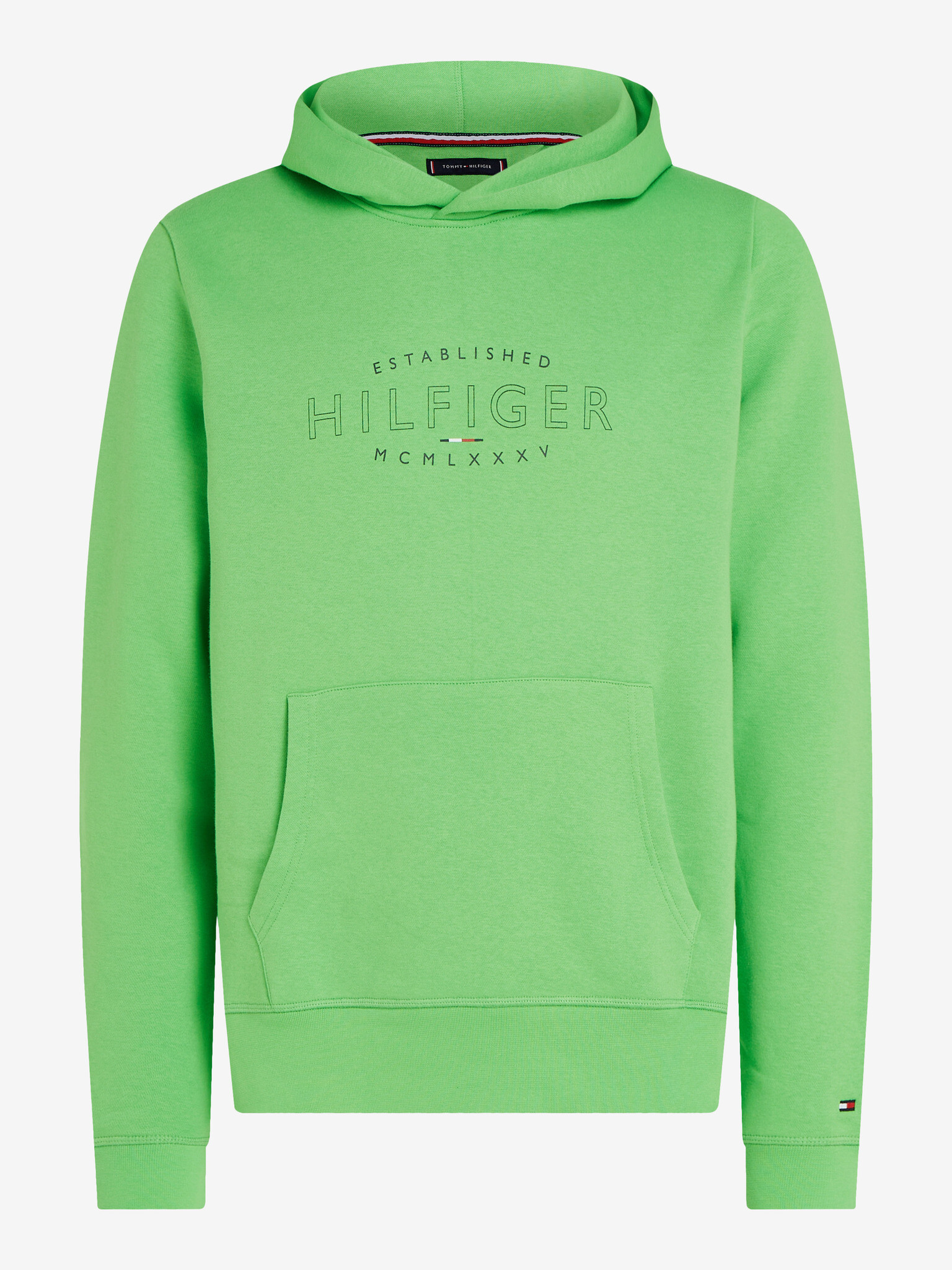 Tommy Hilfiger Curve Logo Sweatshirt Zelen - Pepit.bg