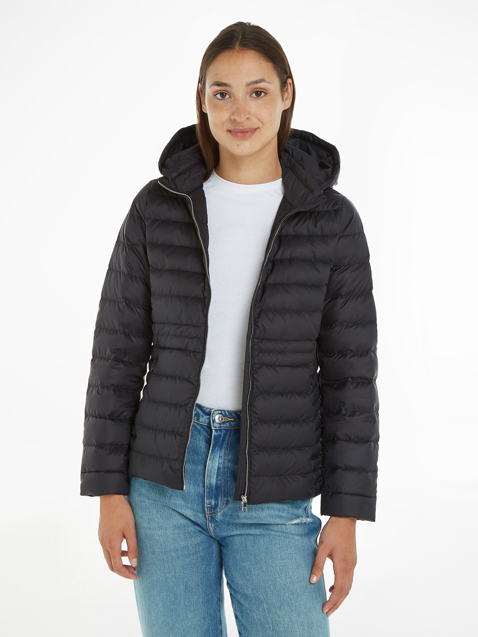 Tommy Hilfiger Feminine Winter jacket Cheren - Pepit.bg