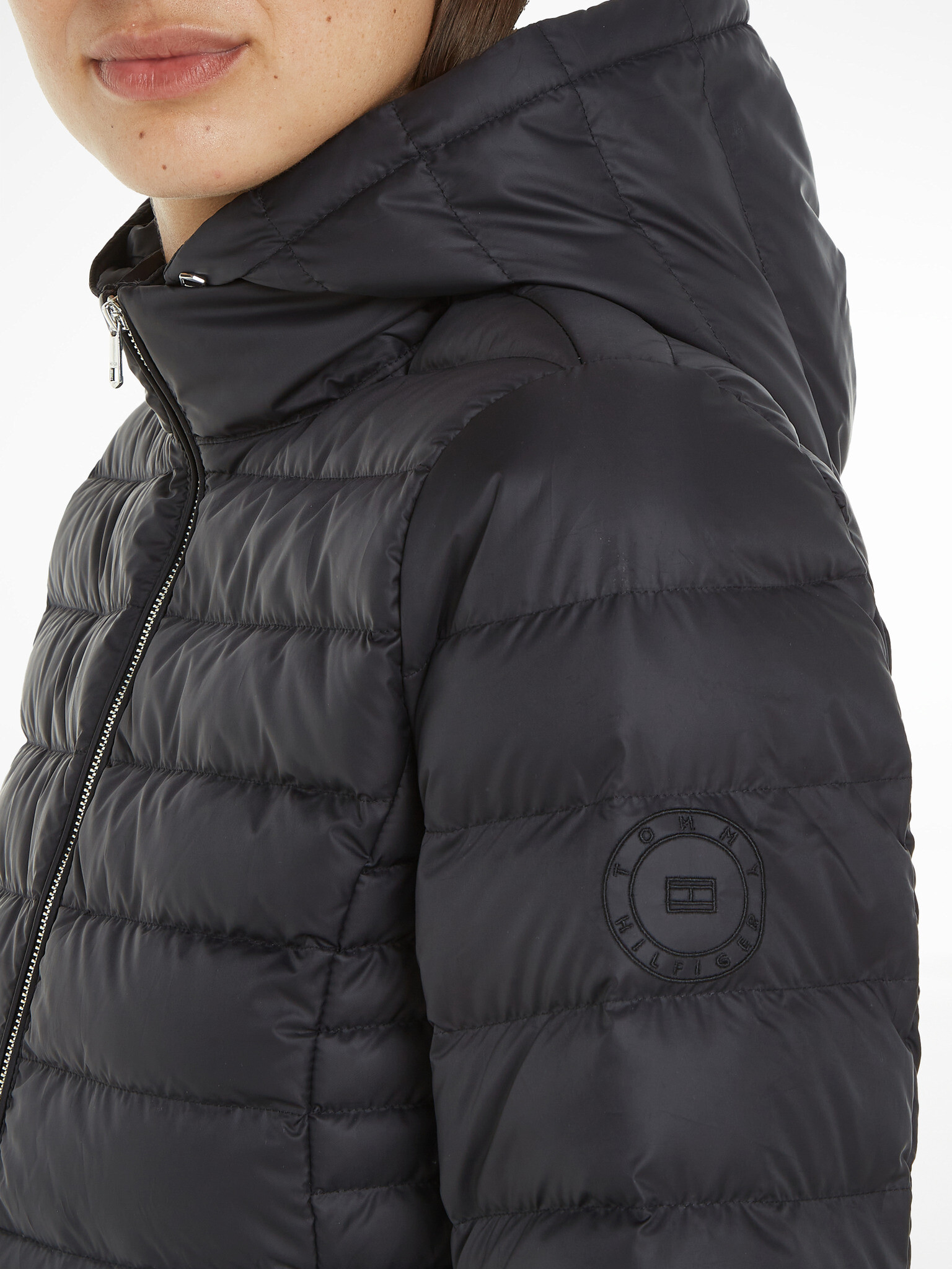 Tommy Hilfiger Feminine Winter jacket Cheren - Pepit.bg