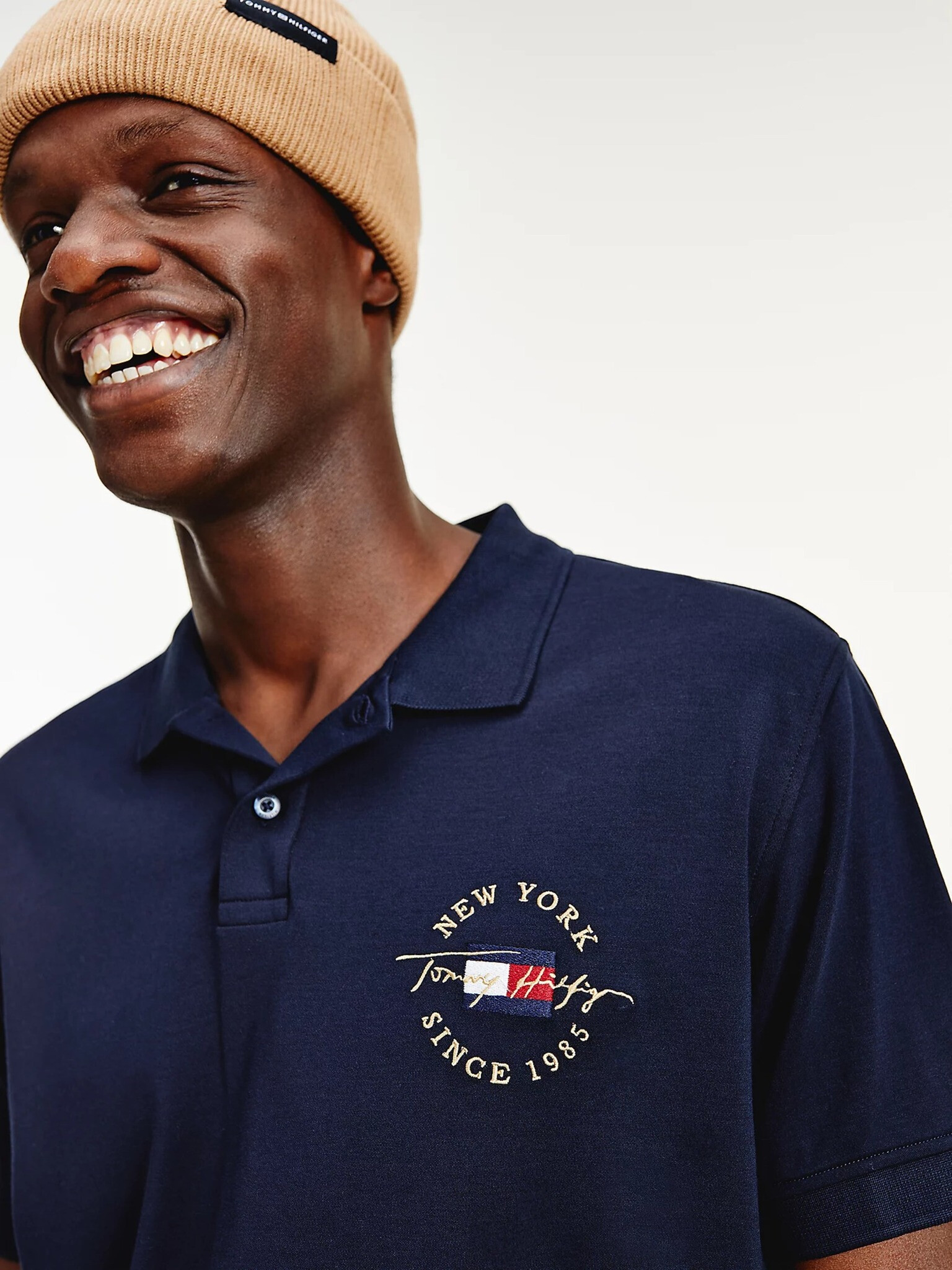 Tommy Hilfiger Icon Logo Interlock Поло тениска Sin - Pepit.bg