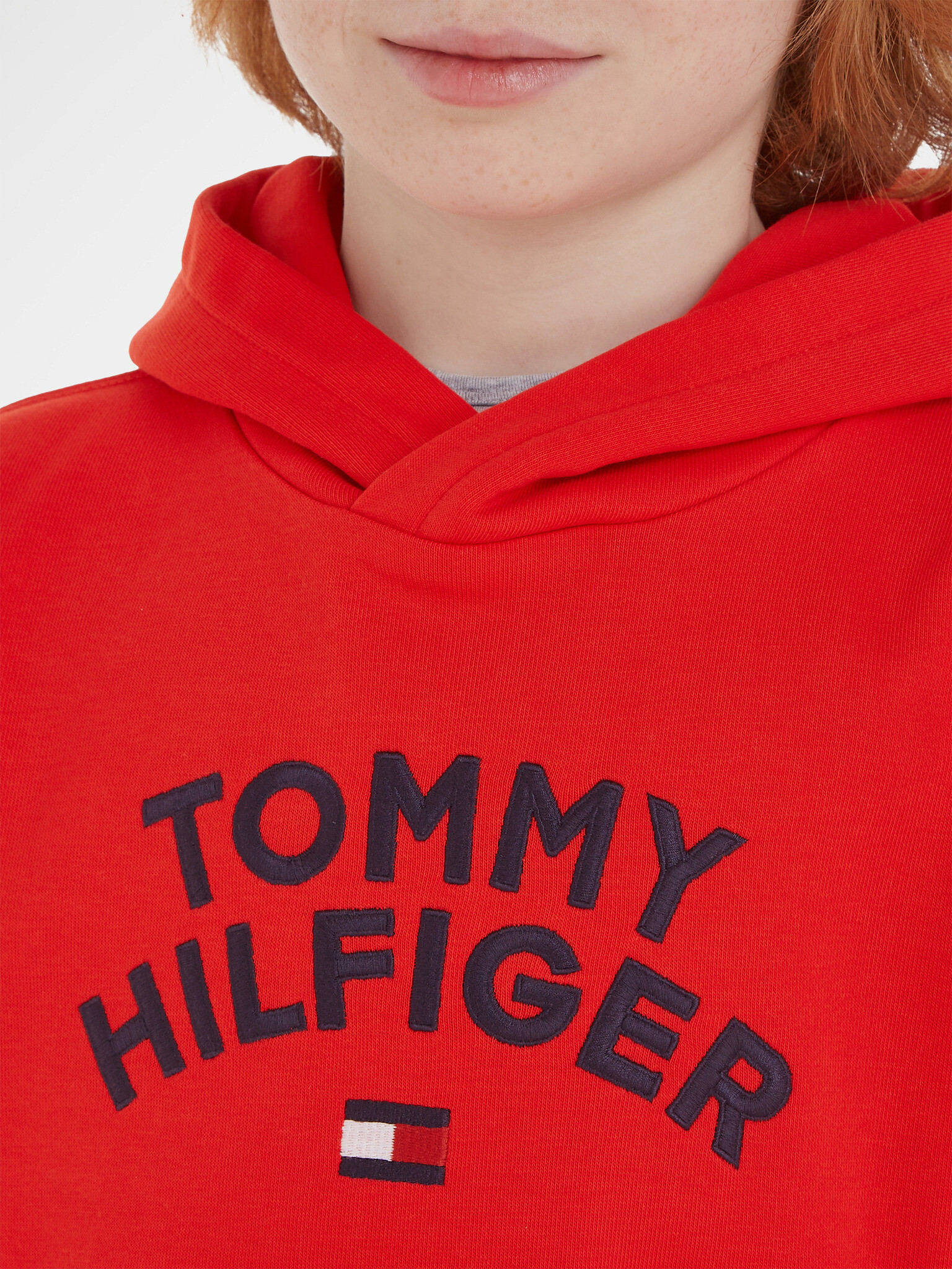 Tommy Hilfiger Суитшърт детски Cherven - Pepit.bg