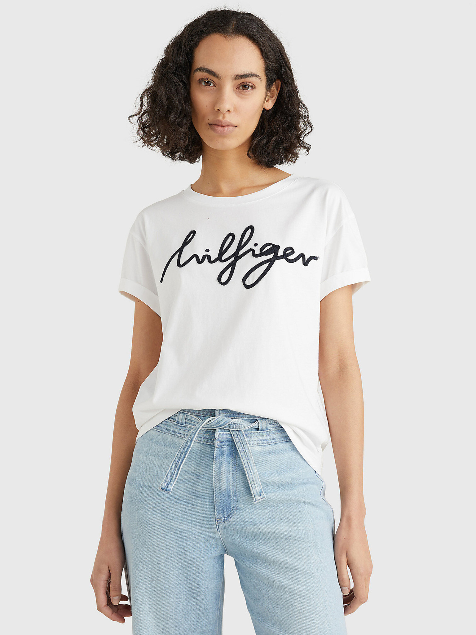 Tommy Hilfiger T-shirt Byal - Pepit.bg