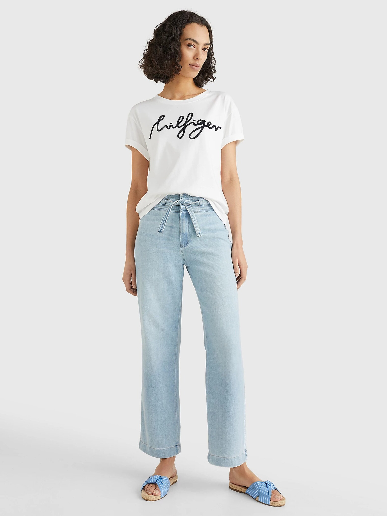 Tommy Hilfiger T-shirt Byal - Pepit.bg