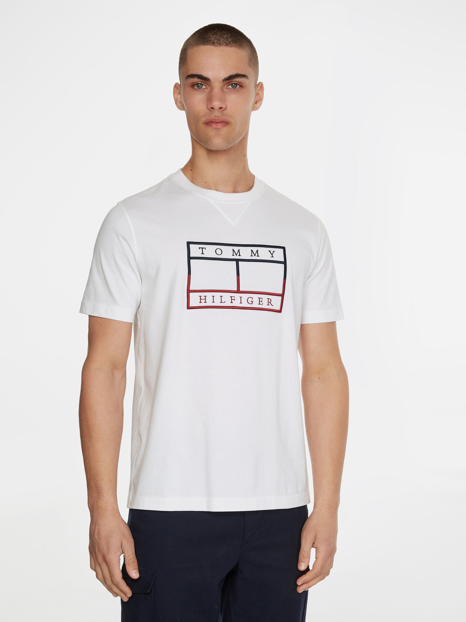 Tommy Hilfiger T-shirt Byal - Pepit.bg