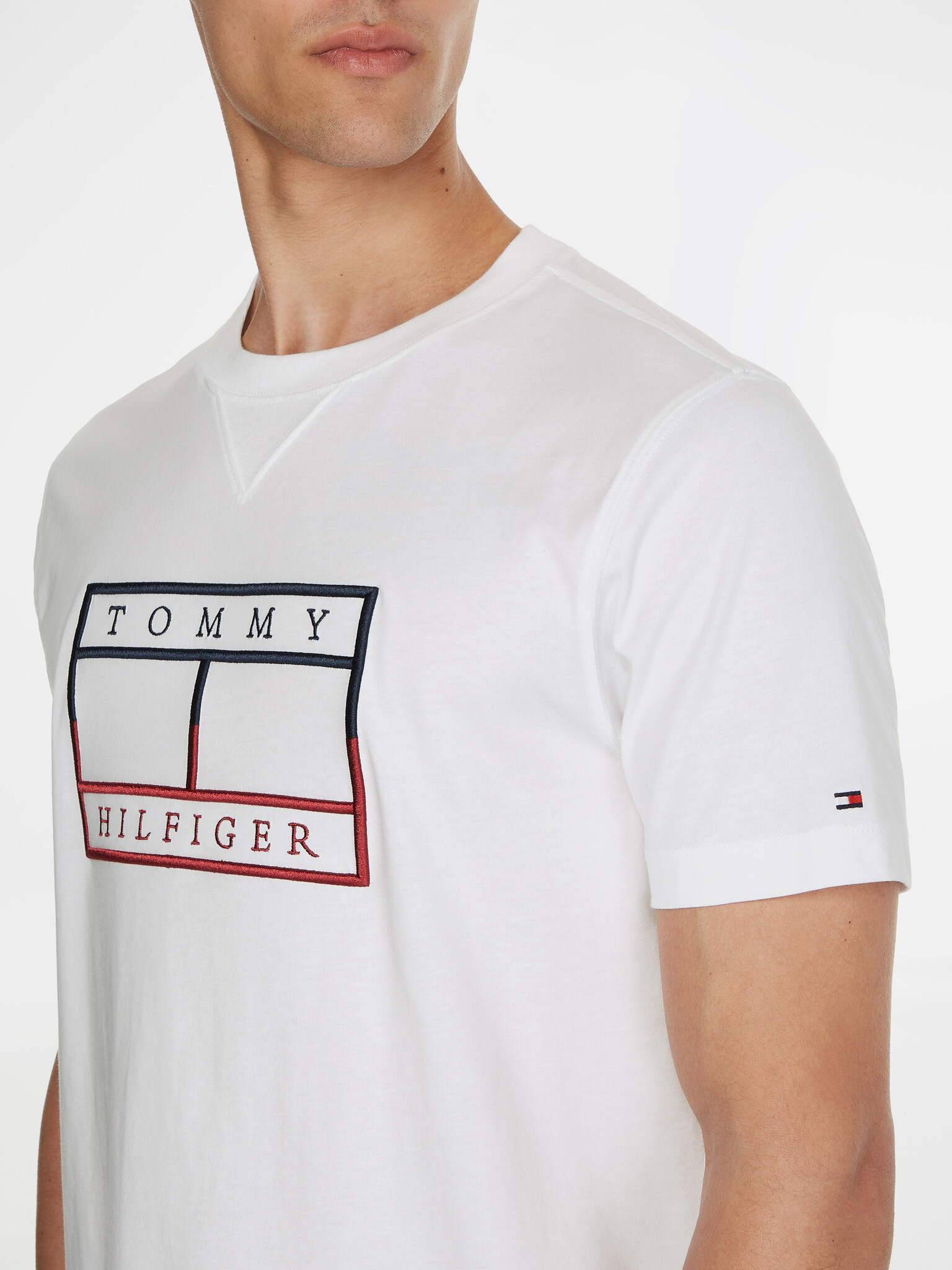 Tommy Hilfiger T-shirt Byal - Pepit.bg