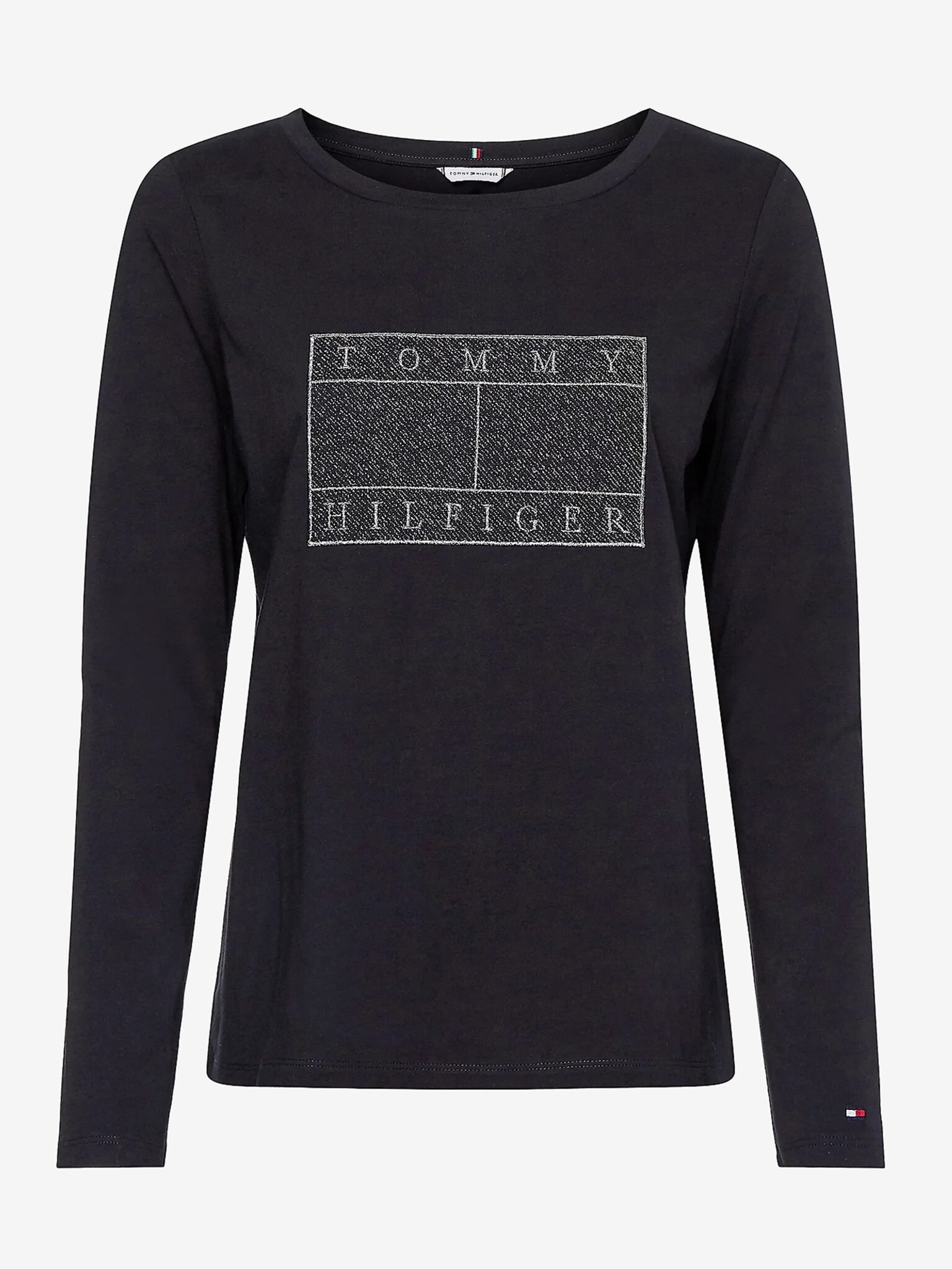 Tommy Hilfiger T-shirt Cheren - Pepit.bg