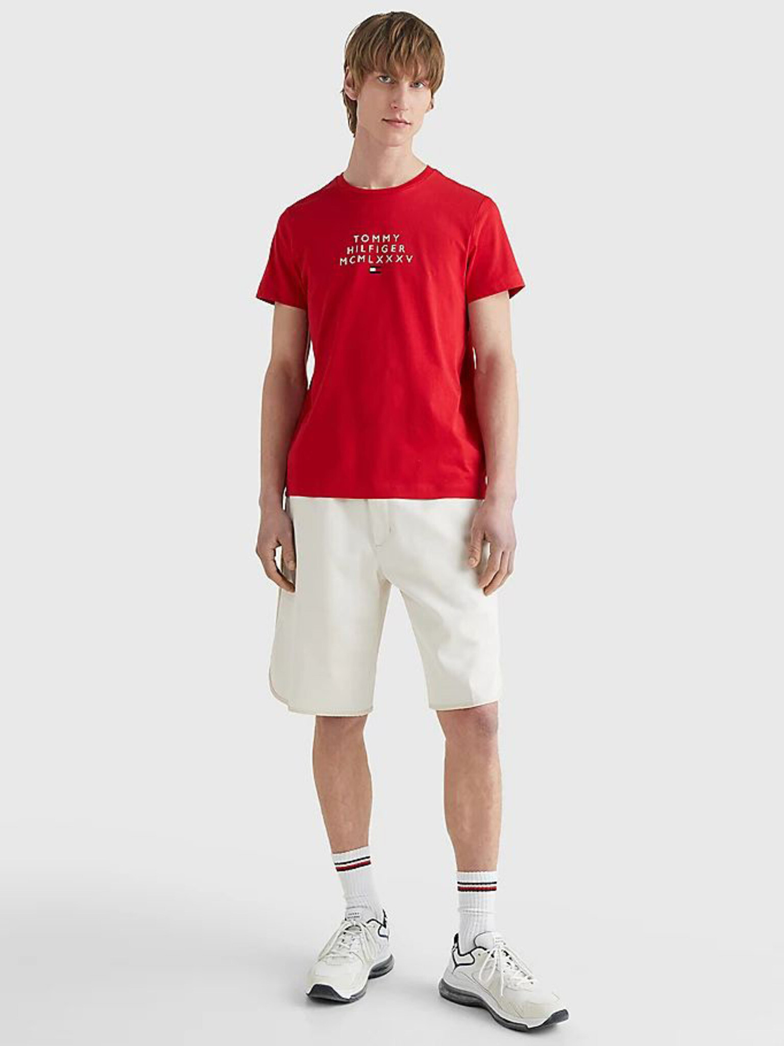 Tommy Hilfiger T-shirt Cherven - Pepit.bg