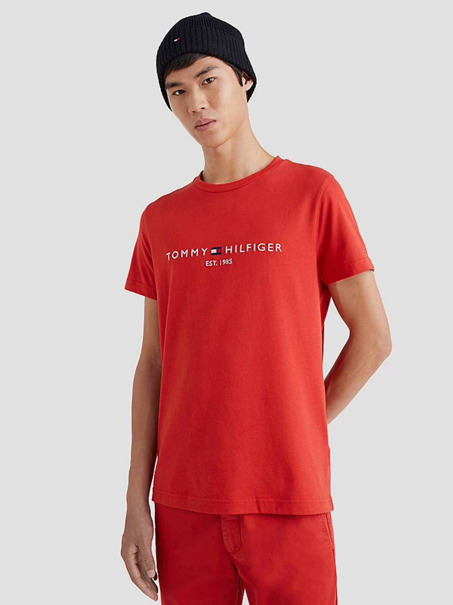 Tommy Hilfiger T-shirt Cherven - Pepit.bg