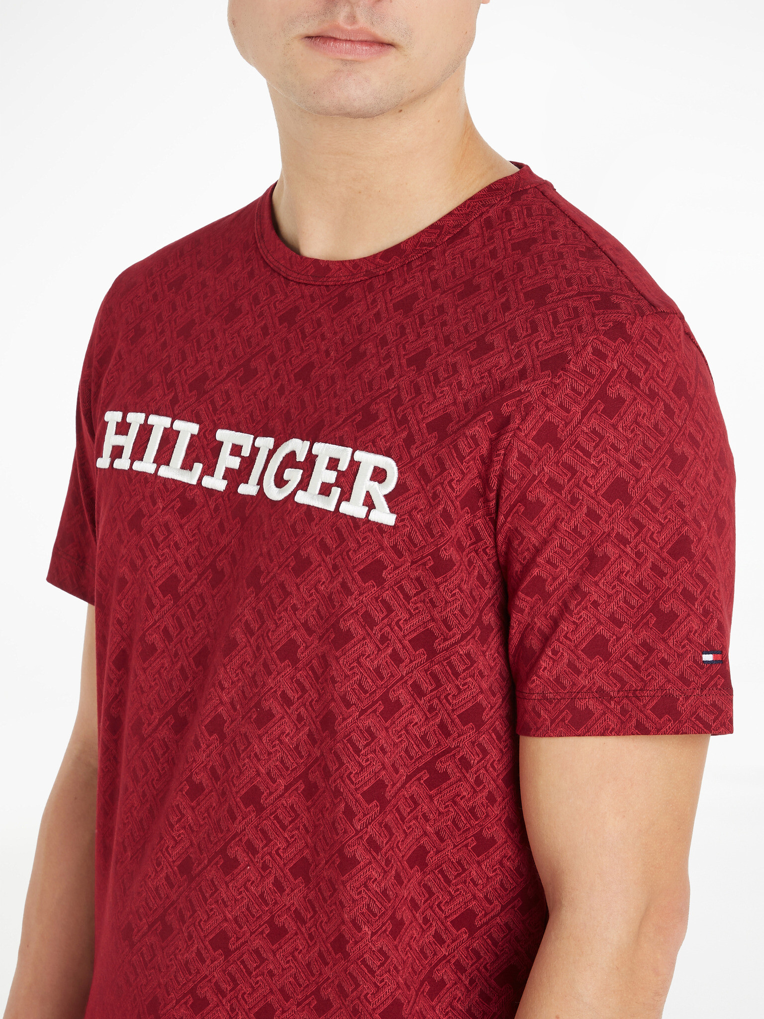 Tommy Hilfiger T-shirt Cherven - Pepit.bg