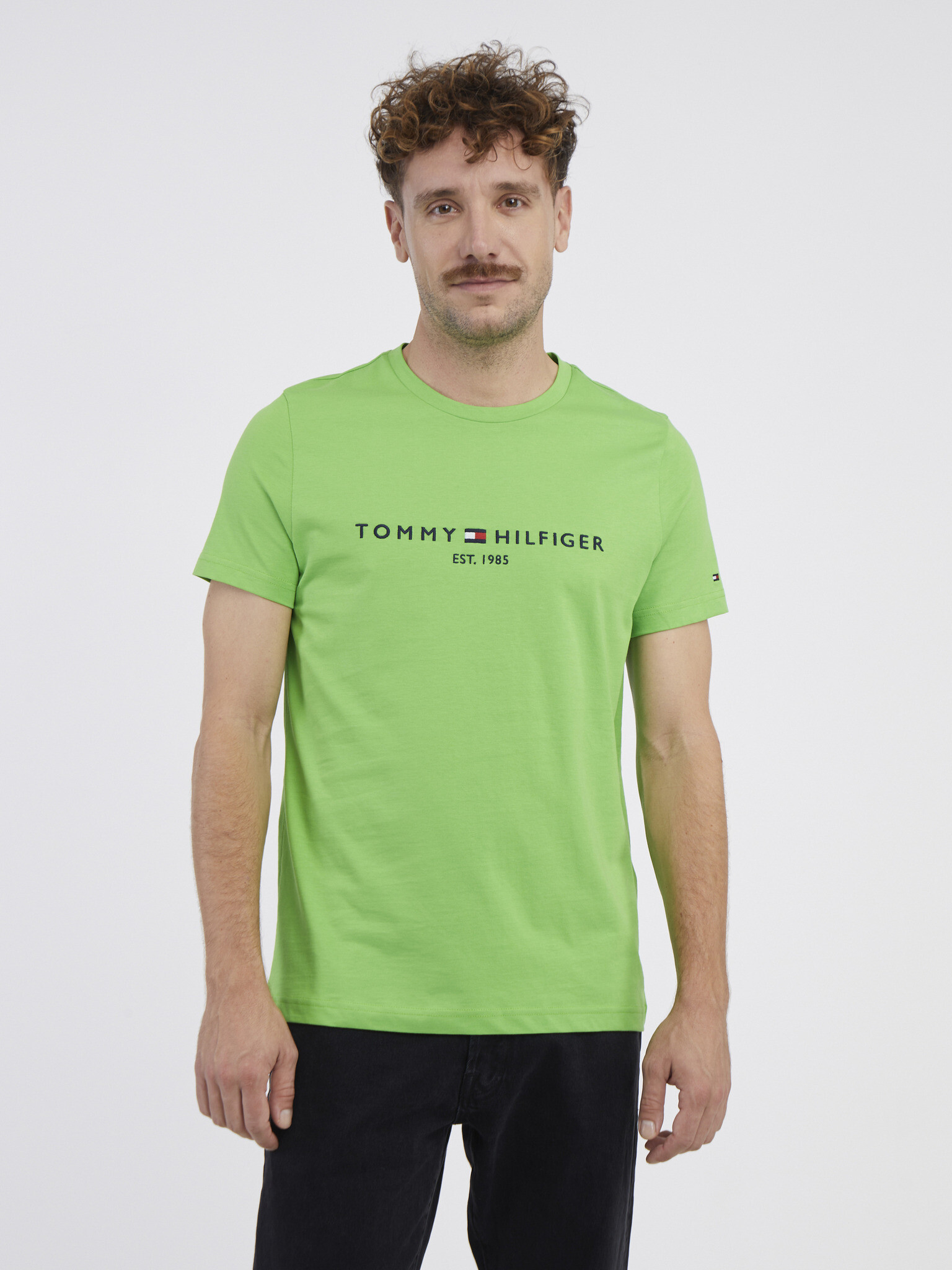 Tommy Hilfiger T-shirt Zelen - Pepit.bg