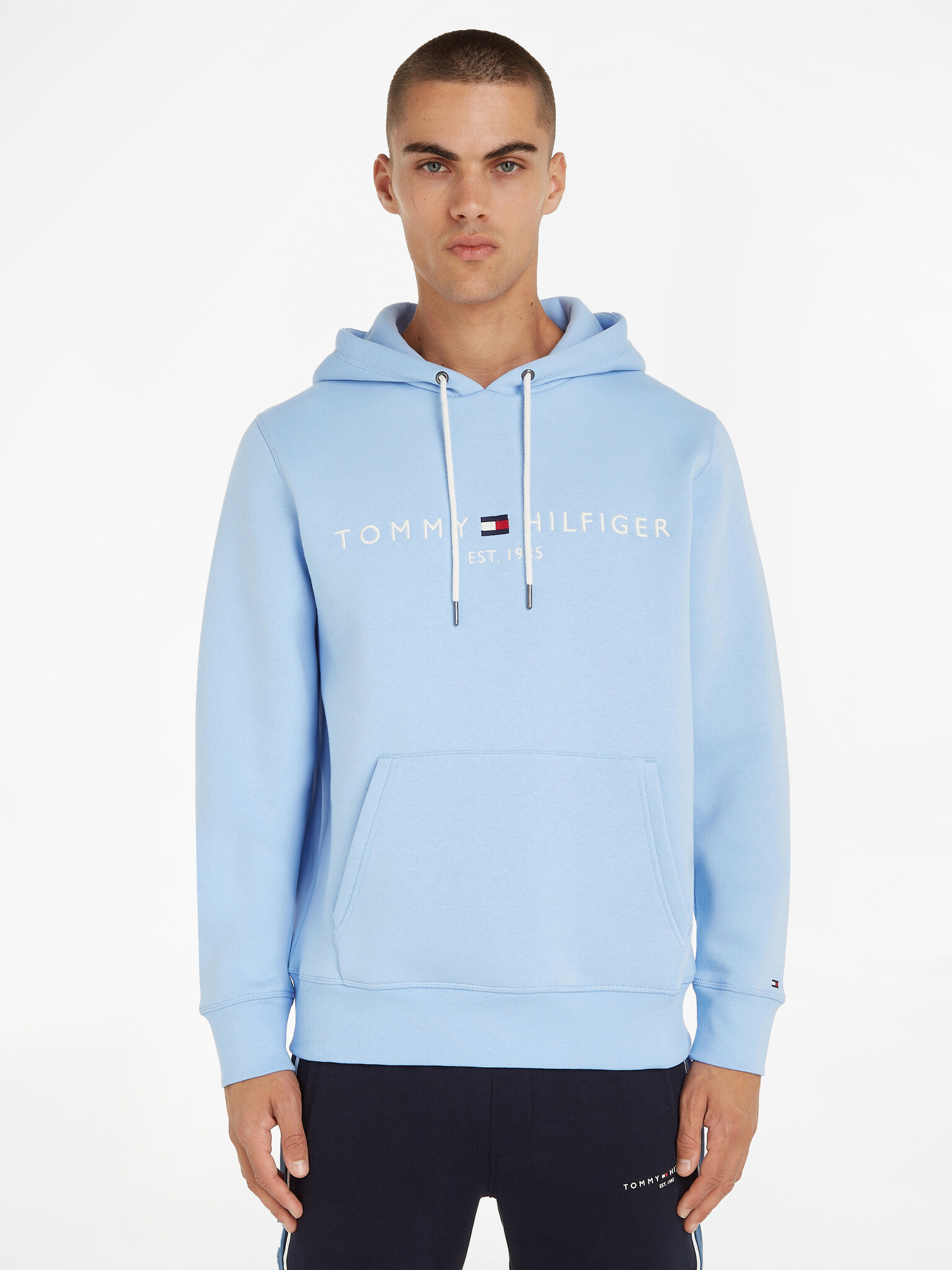 Tommy Hilfiger Tommy Logo Hoody Sweatshirt Sin - Pepit.bg