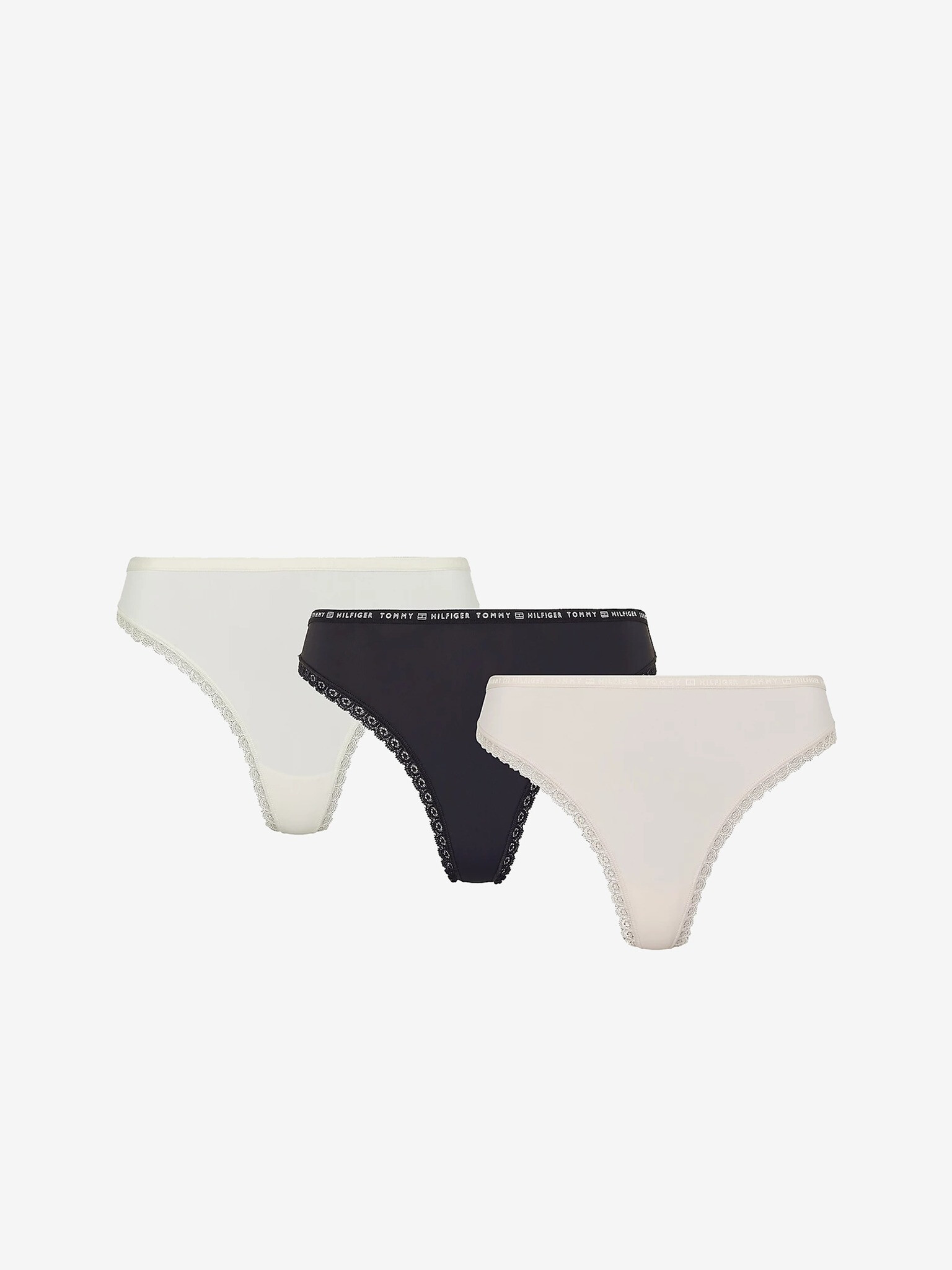 Tommy Hilfiger Underwear Бикини 3 броя Byal - Pepit.bg