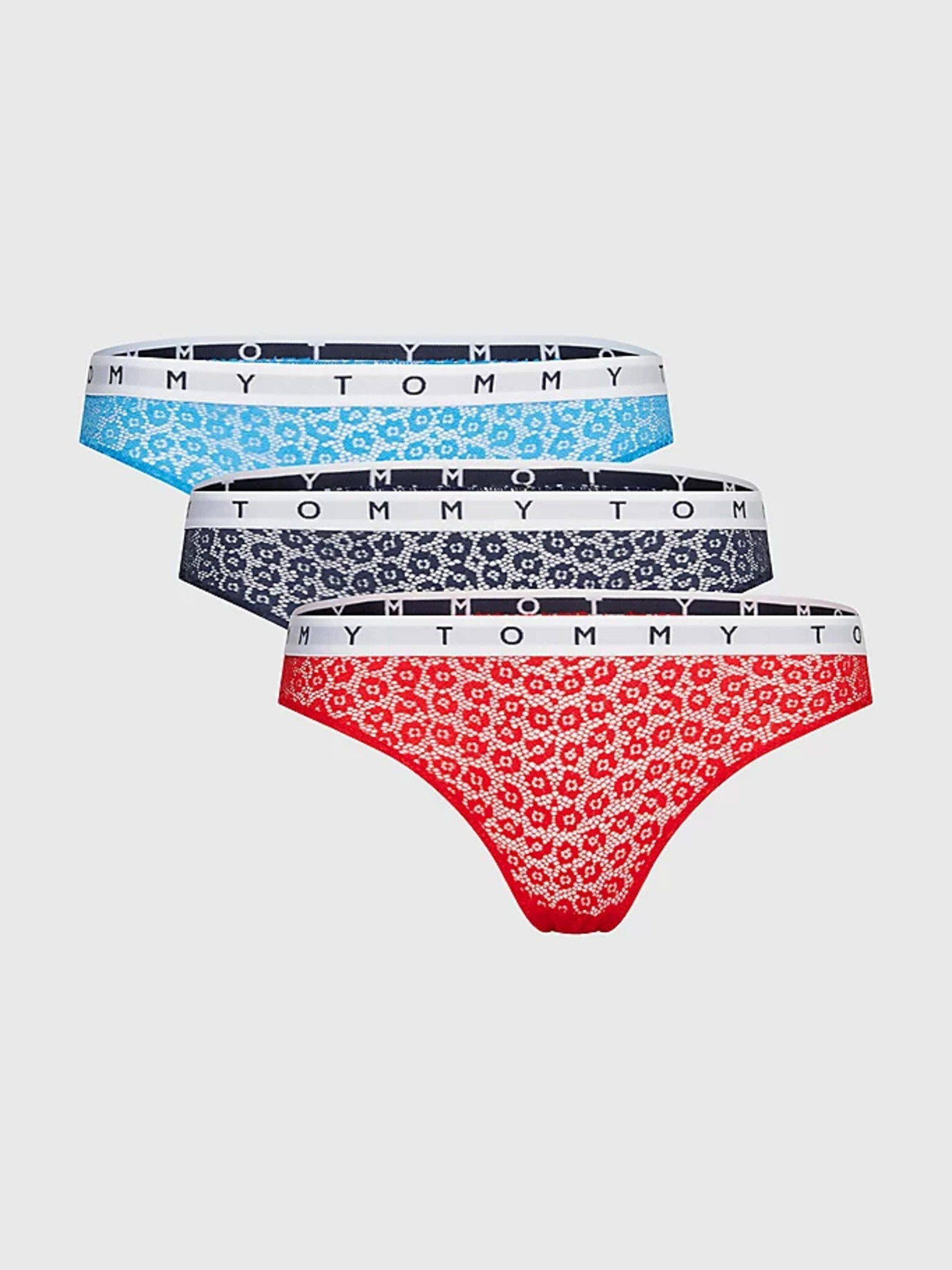 Tommy Hilfiger Underwear Бикини 3 броя Cherven - Pepit.bg