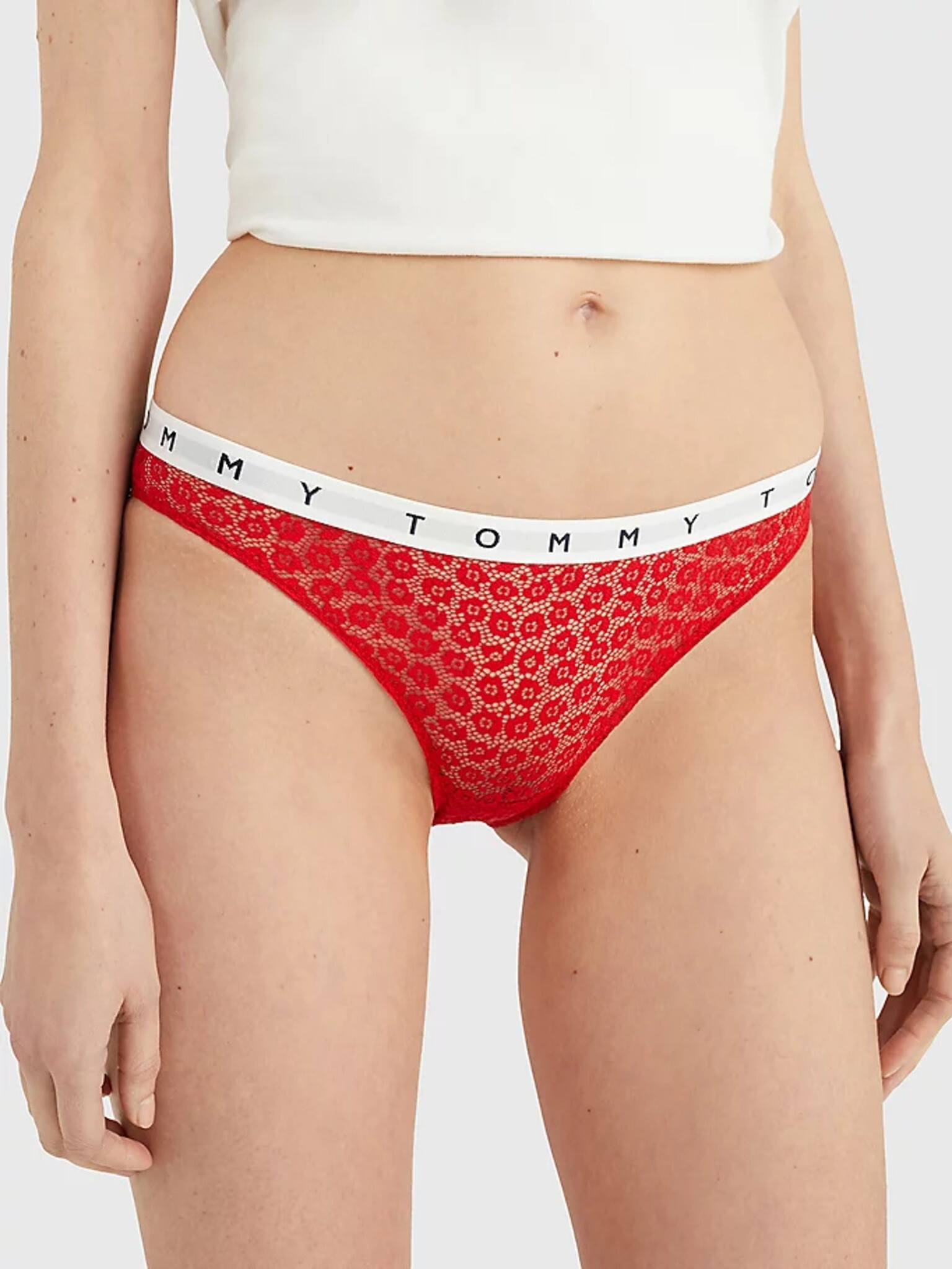 Tommy Hilfiger Underwear Бикини 3 броя Cherven - Pepit.bg