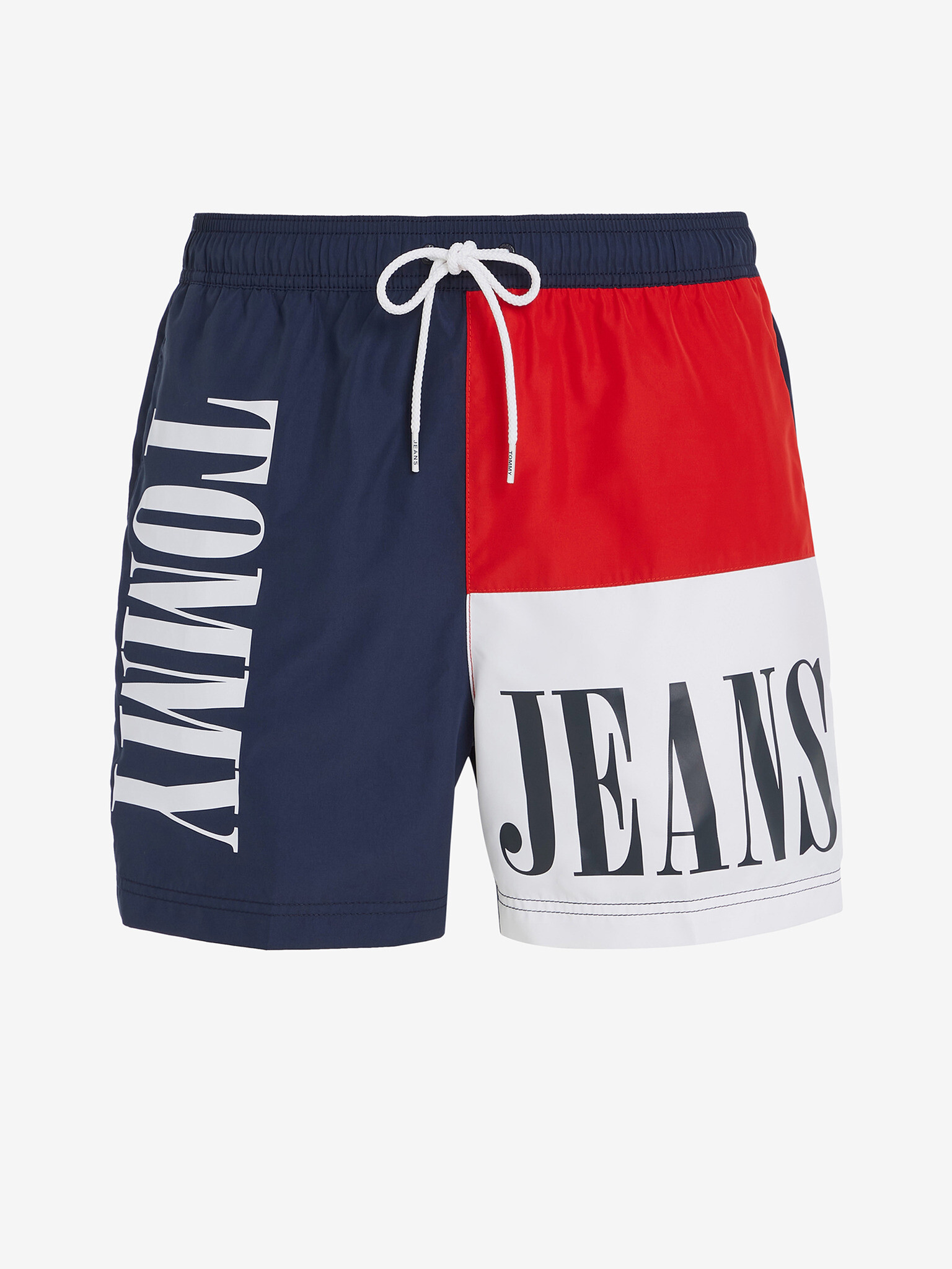 Tommy Jeans Medium Drawstring Colorblock Swimsuit Sin - Pepit.bg