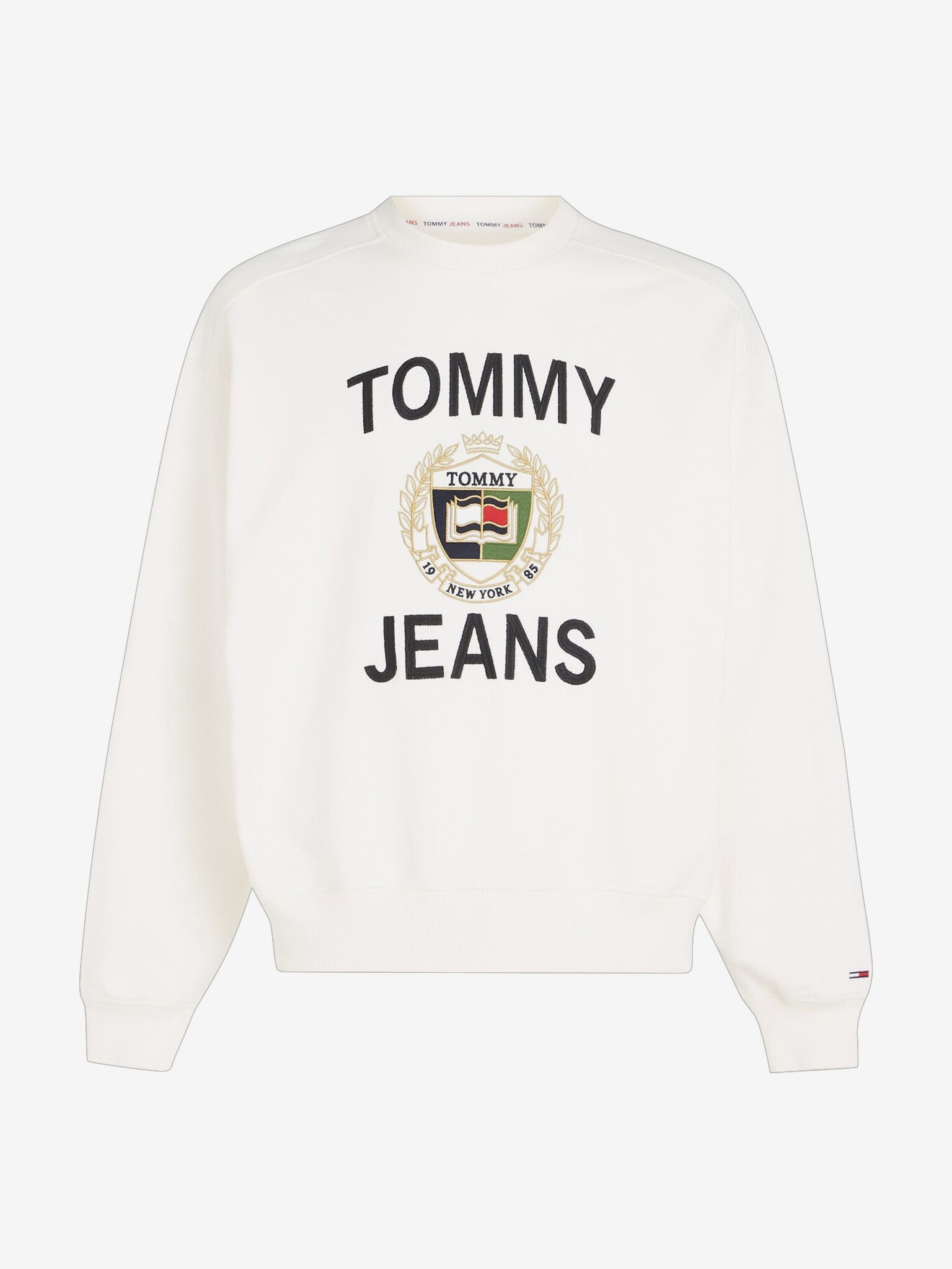 Tommy Jeans Boxy Luxe Sweatshirt Byal - Pepit.bg