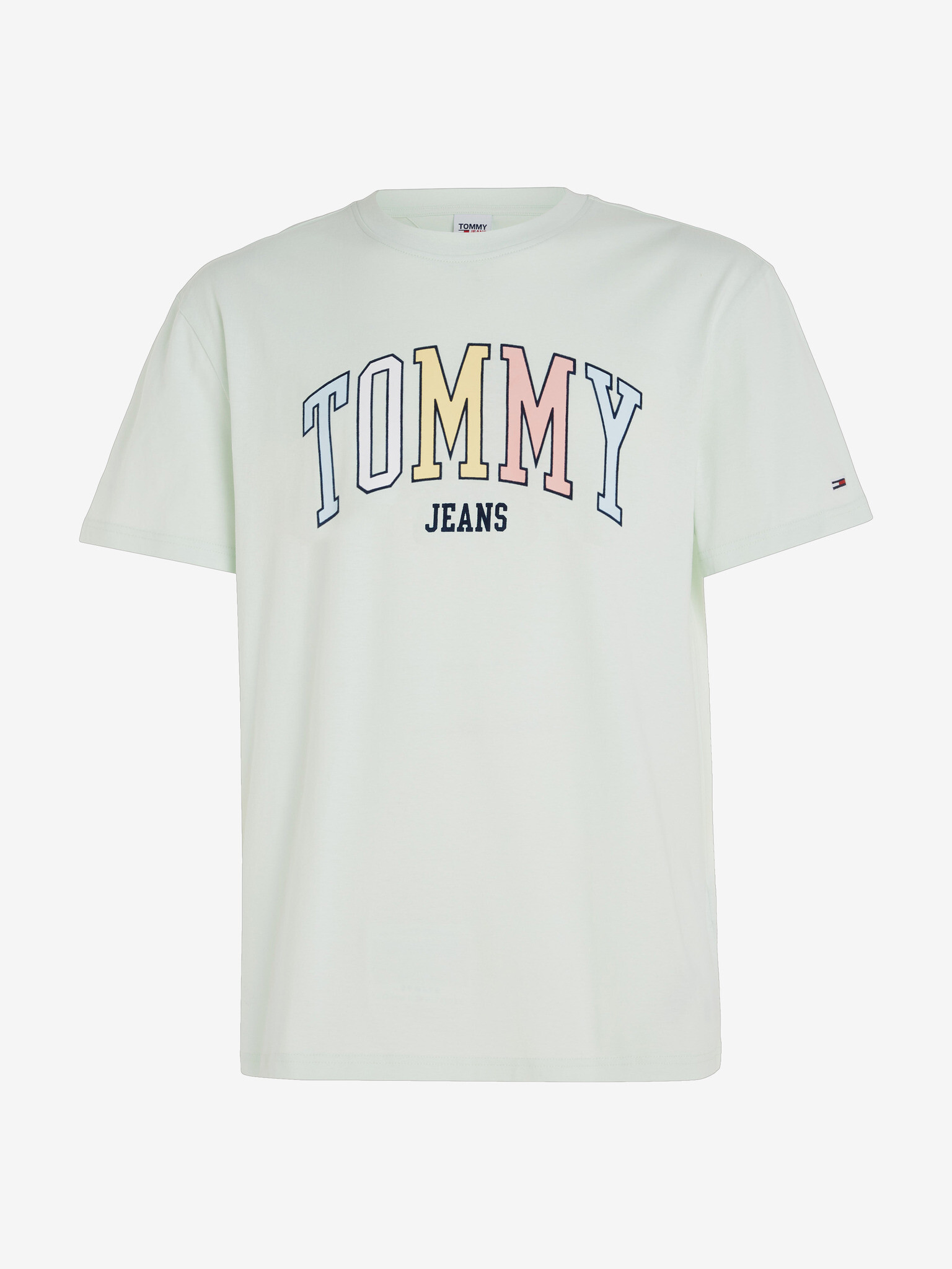 Tommy Jeans College Pop T-shirt Zelen - Pepit.bg