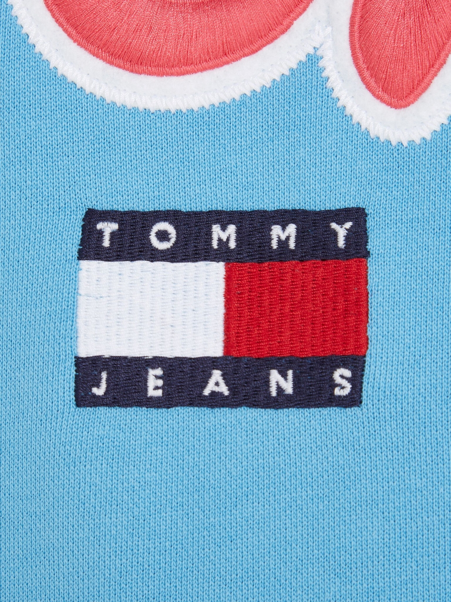 Tommy Jeans College Pop Text Crew Sweatshirt Sin - Pepit.bg