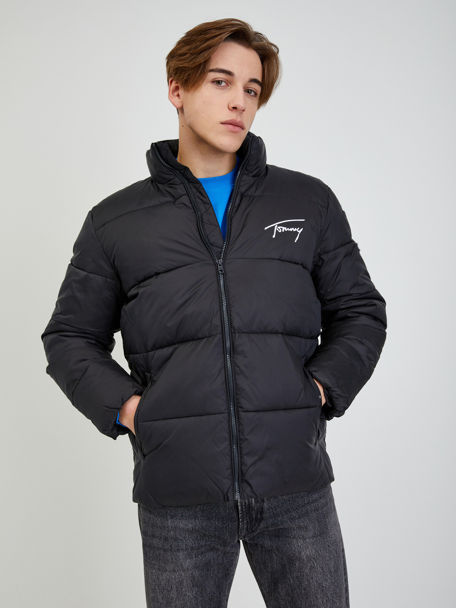 Tommy Jeans Signature Puffer Яке Cheren - Pepit.bg