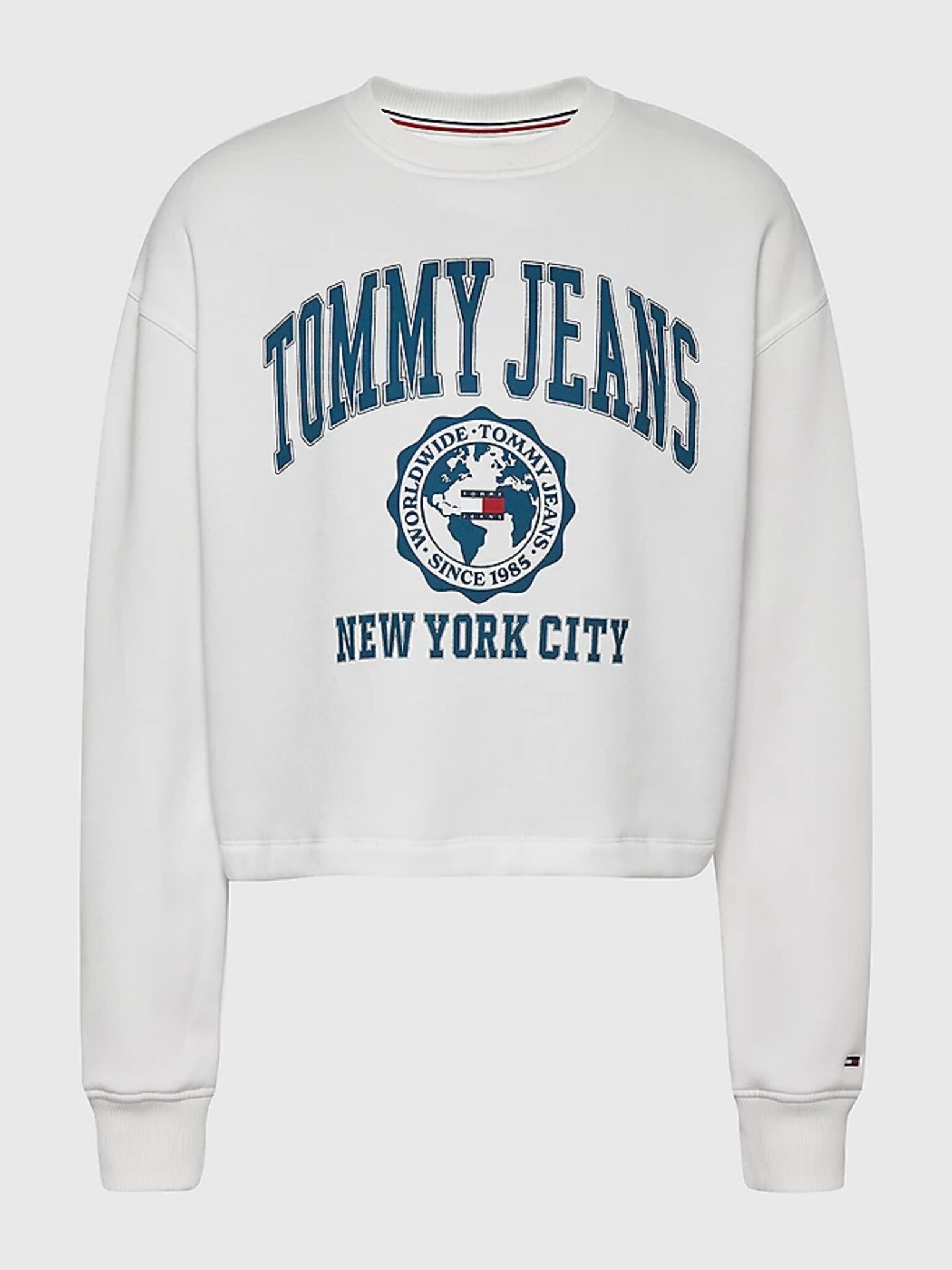 Tommy Jeans Sweatshirt Byal - Pepit.bg