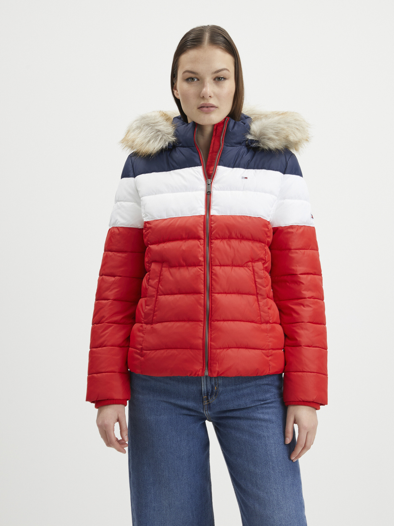 Tommy Jeans Winter jacket Cherven - Pepit.bg