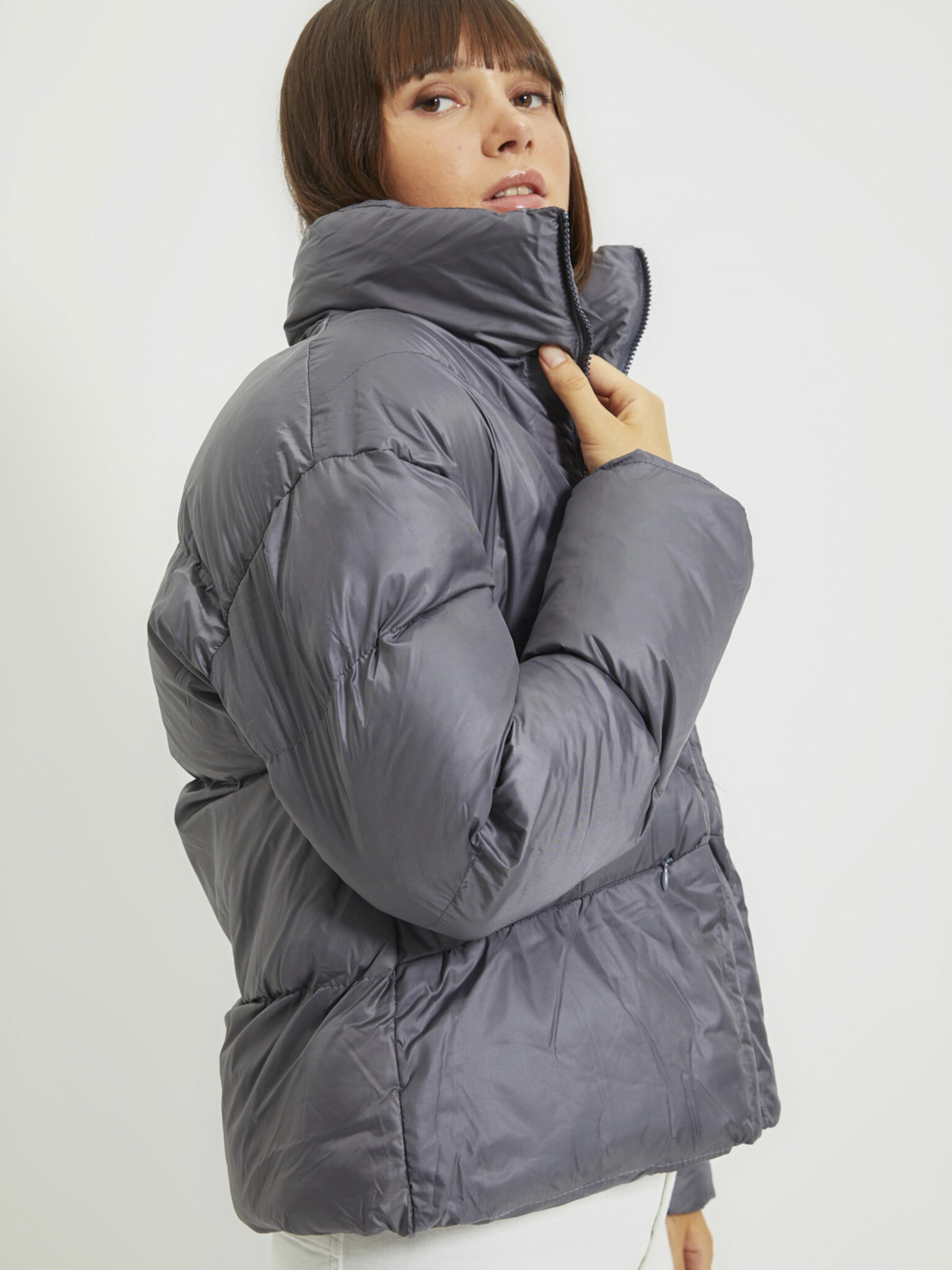 Trendyol Winter jacket Siv - Pepit.bg