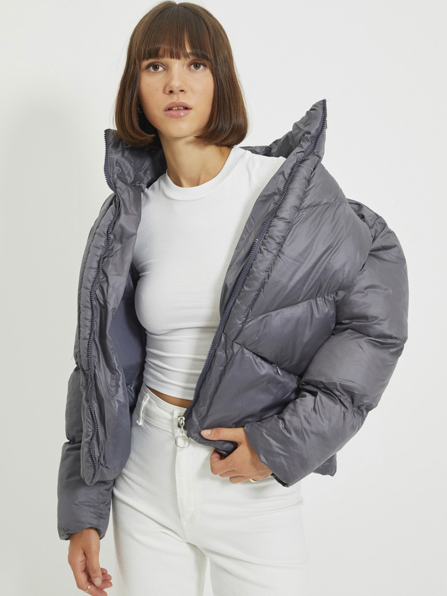 Trendyol Winter jacket Siv - Pepit.bg