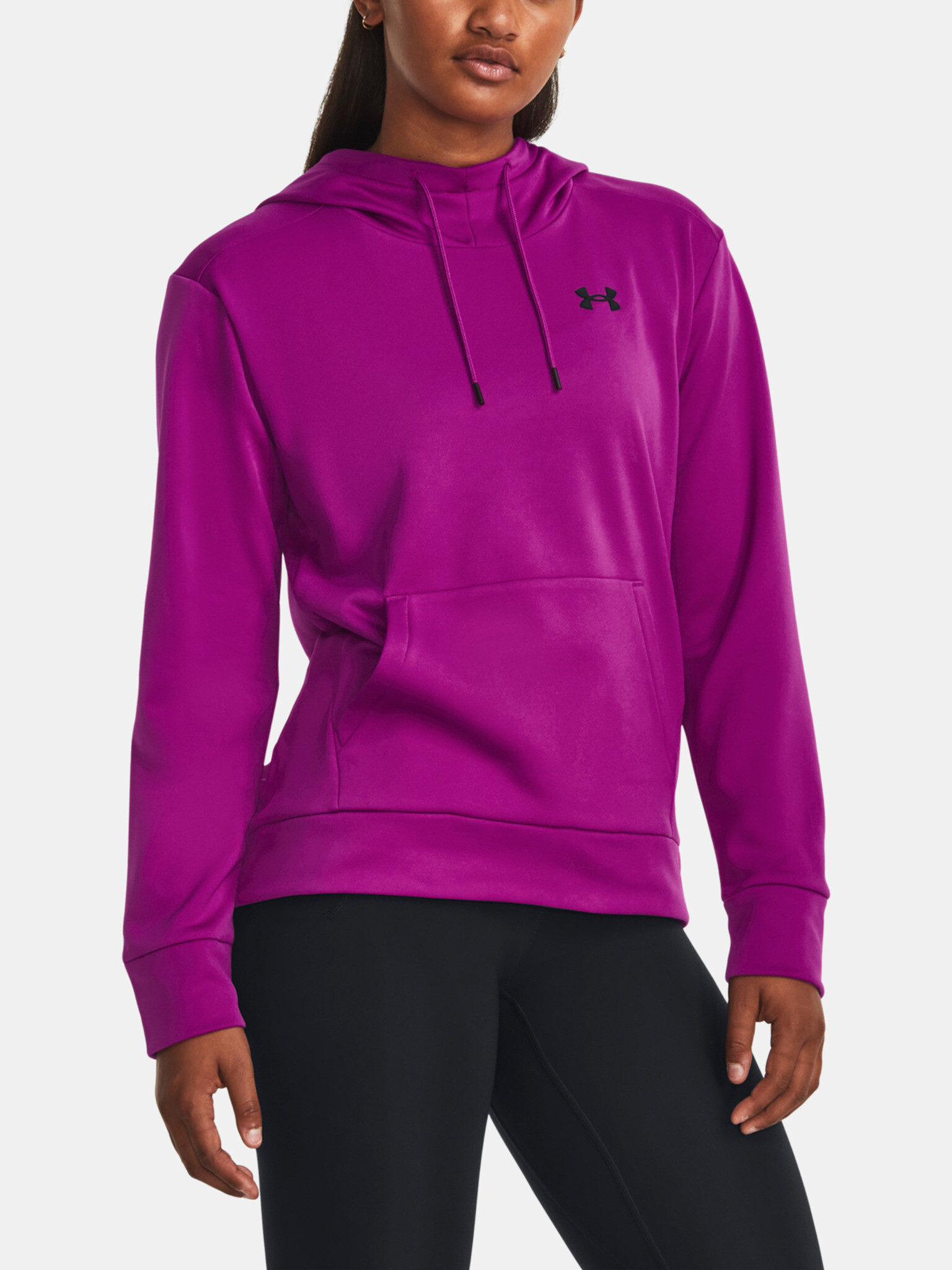 Under Armour Armour Fleece Hoodie Sweatshirt Lilav - Pepit.bg