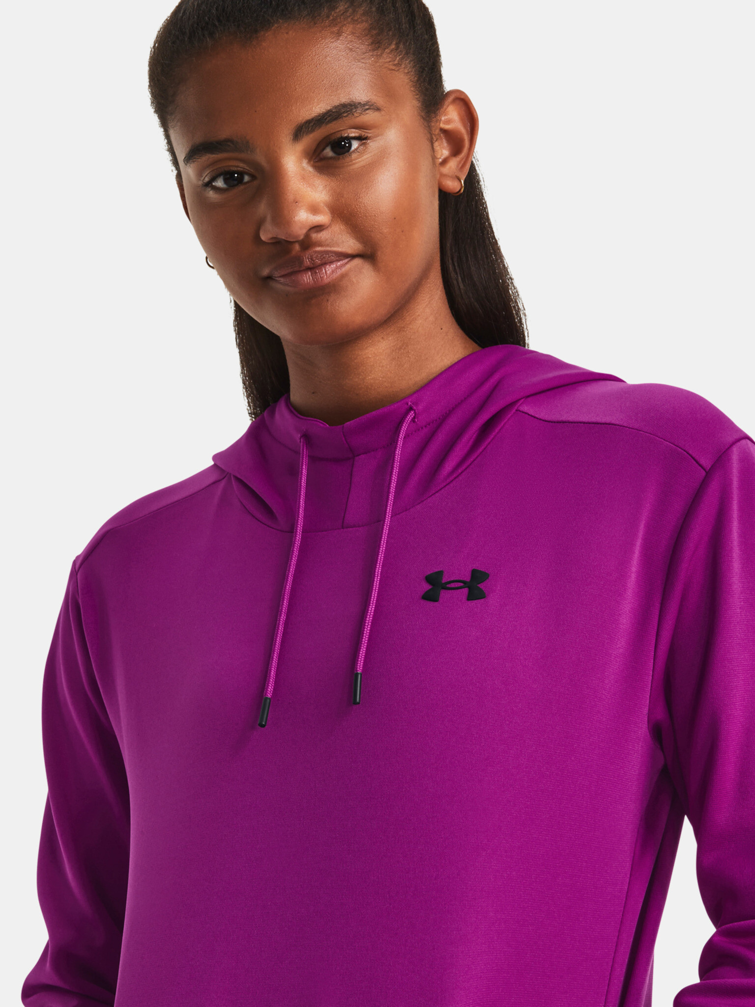 Under Armour Armour Fleece Hoodie Sweatshirt Lilav - Pepit.bg