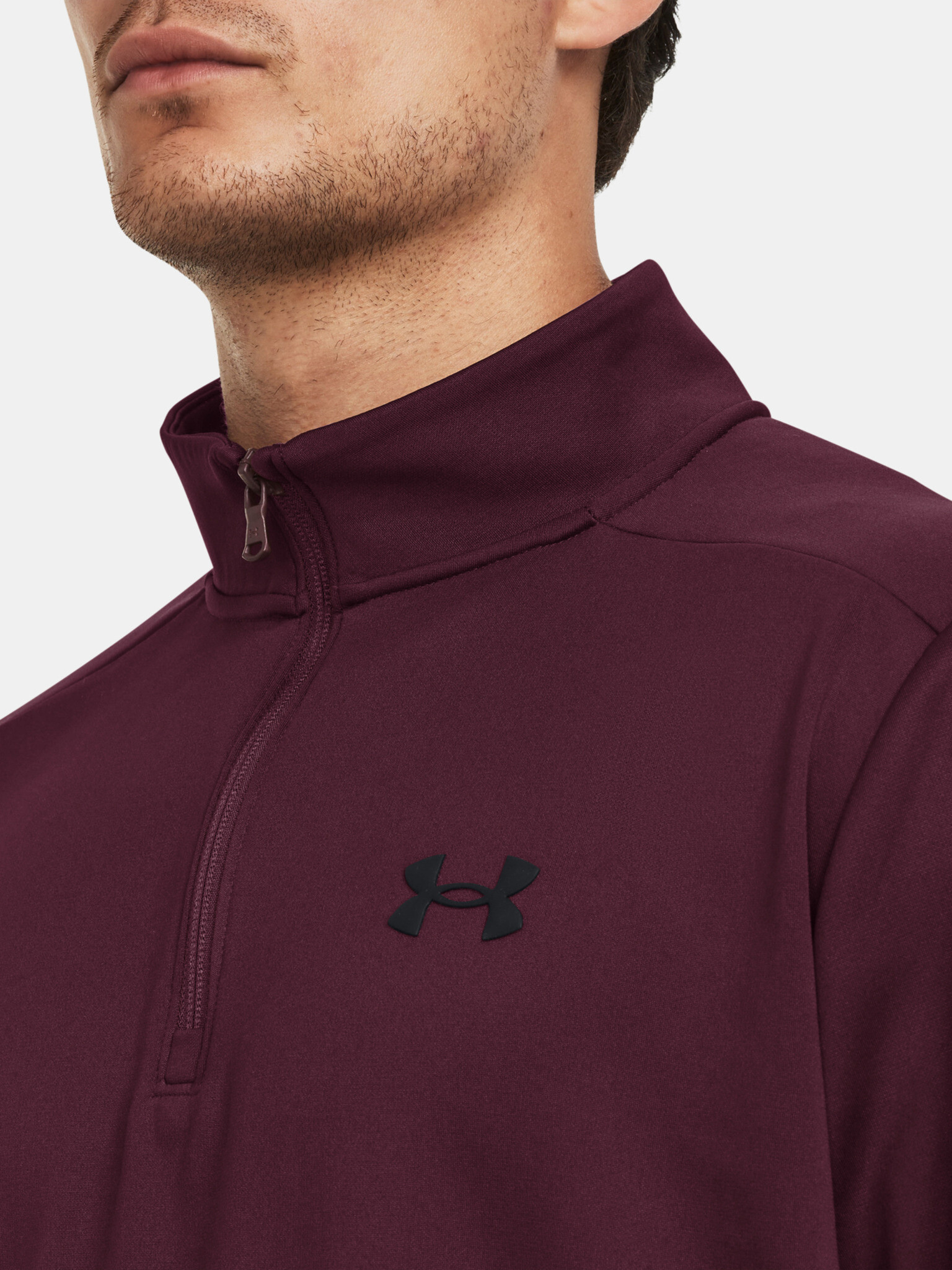 Under Armour Armour Fleece Sweatshirt Cherven - Pepit.bg