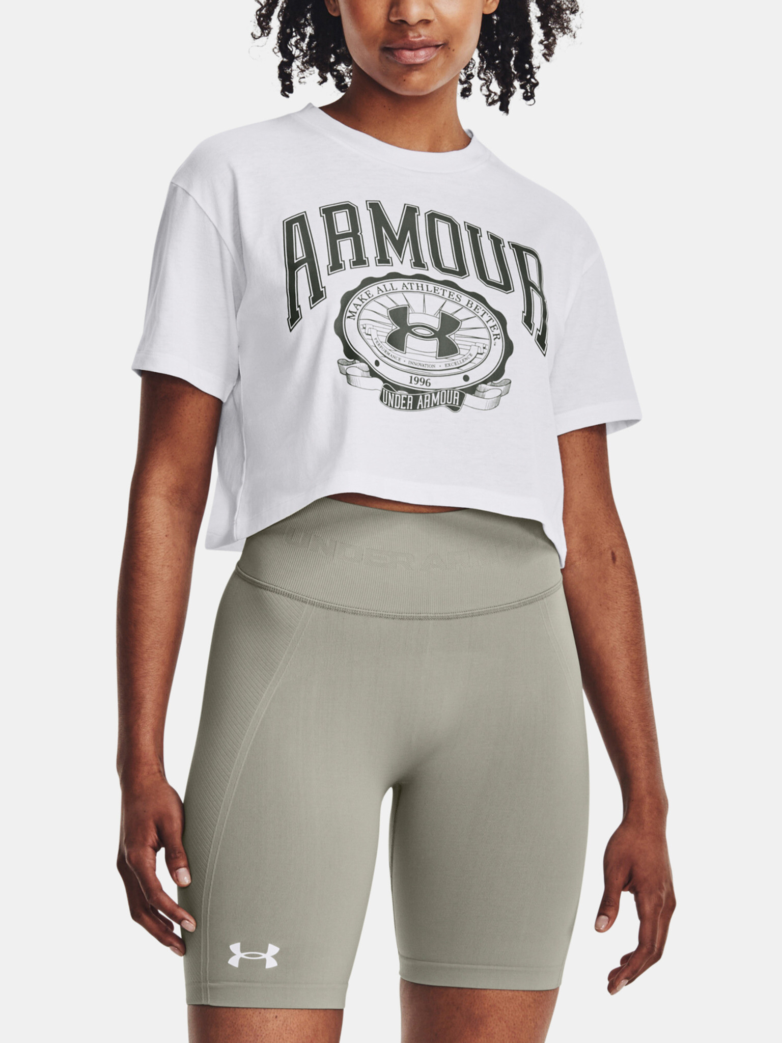 Under Armour Collegiate Crop Топ Byal - Pepit.bg